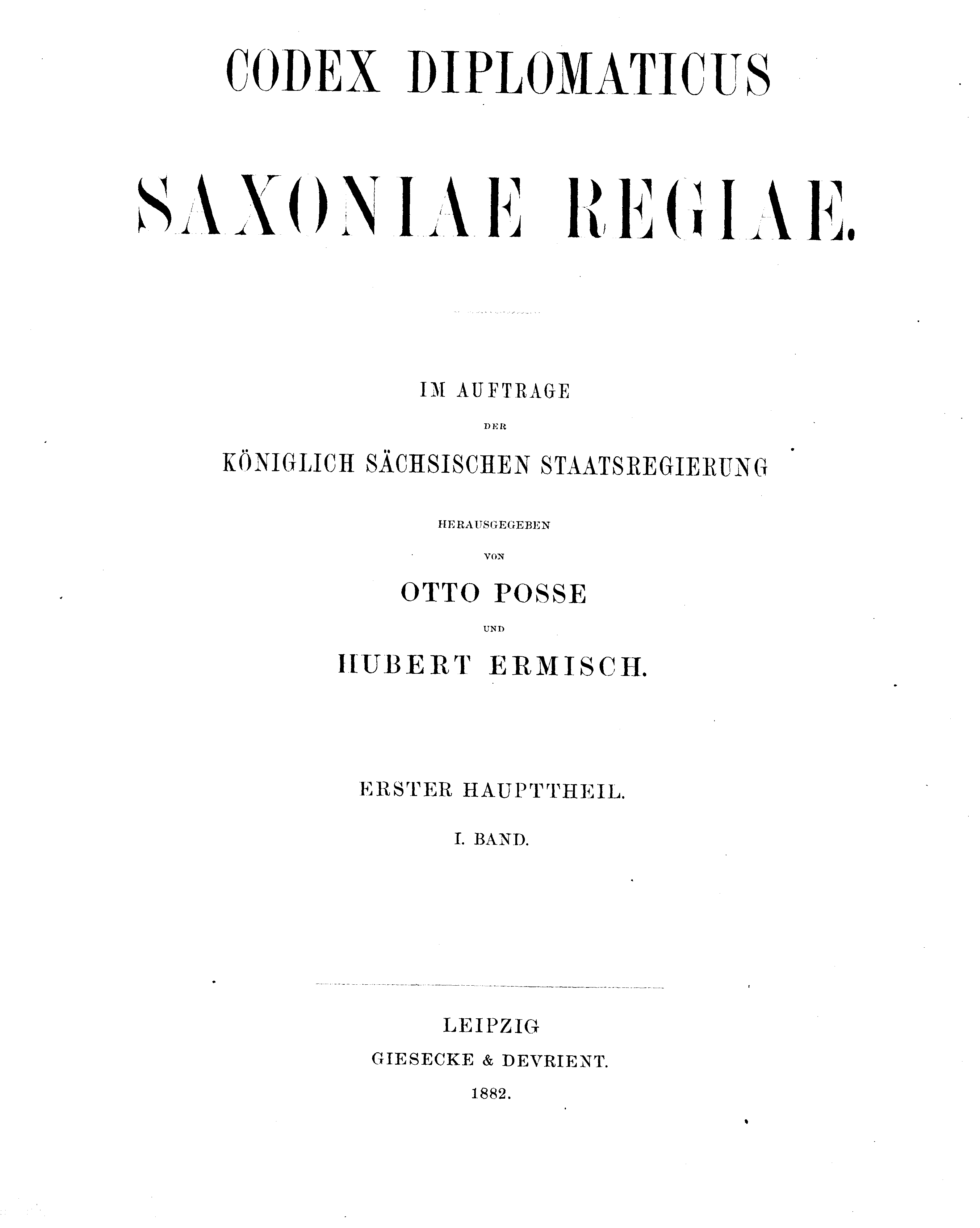 Historische Urkunde Seite 1 aus Band cds1a1