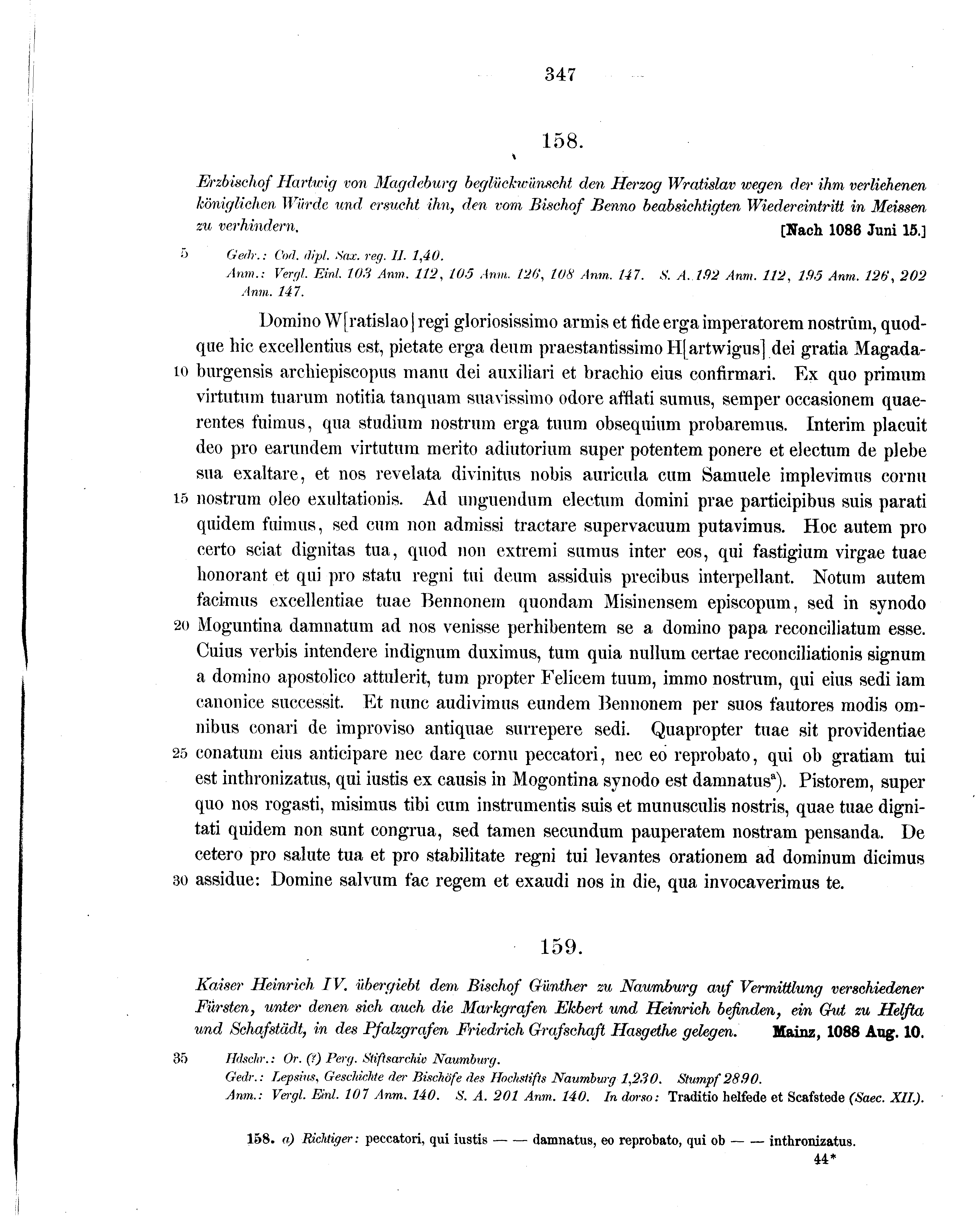 Historische Urkunde Seite 347 aus Band cds1a1