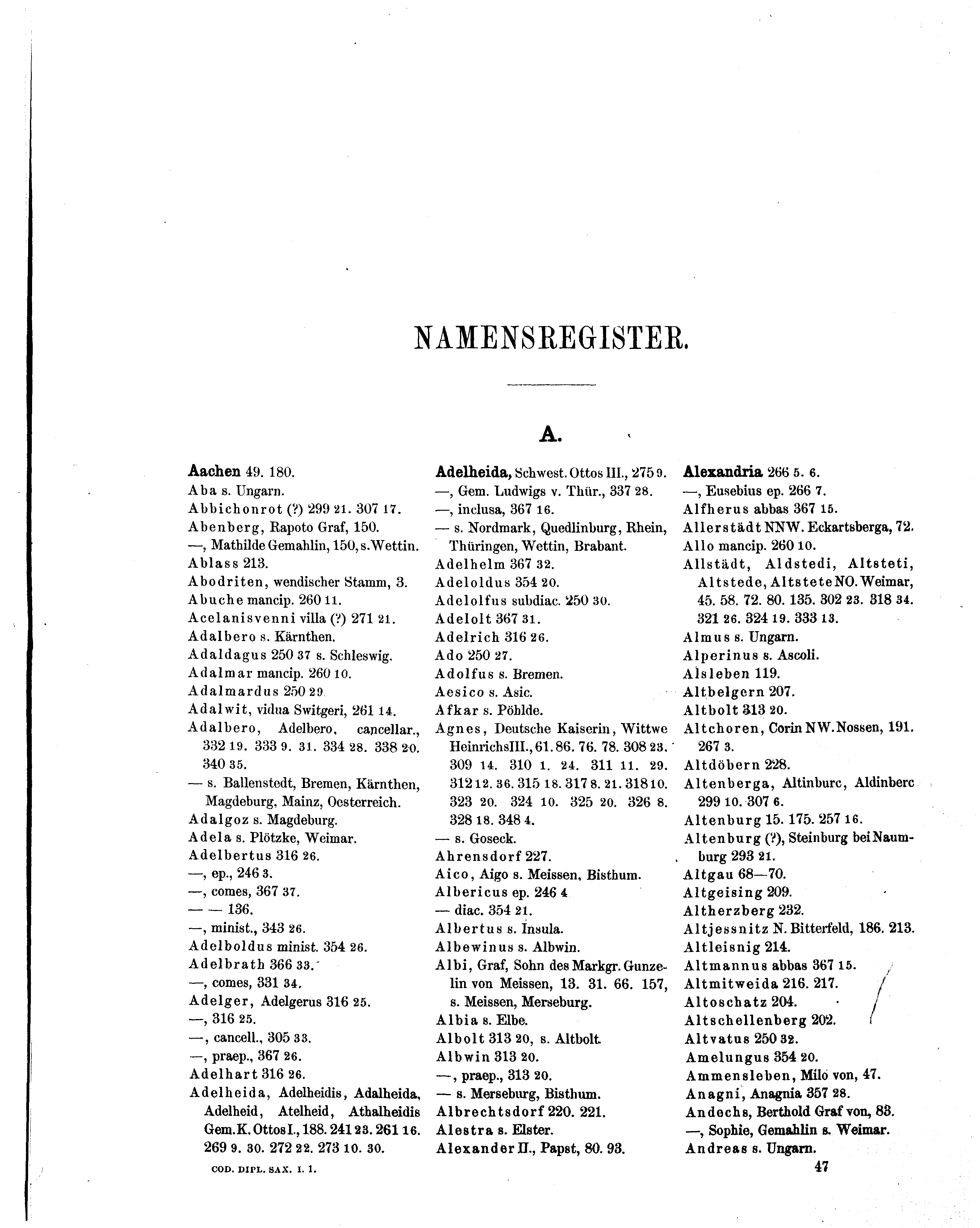 Historische Urkunde Seite 369 aus Band cds1a1