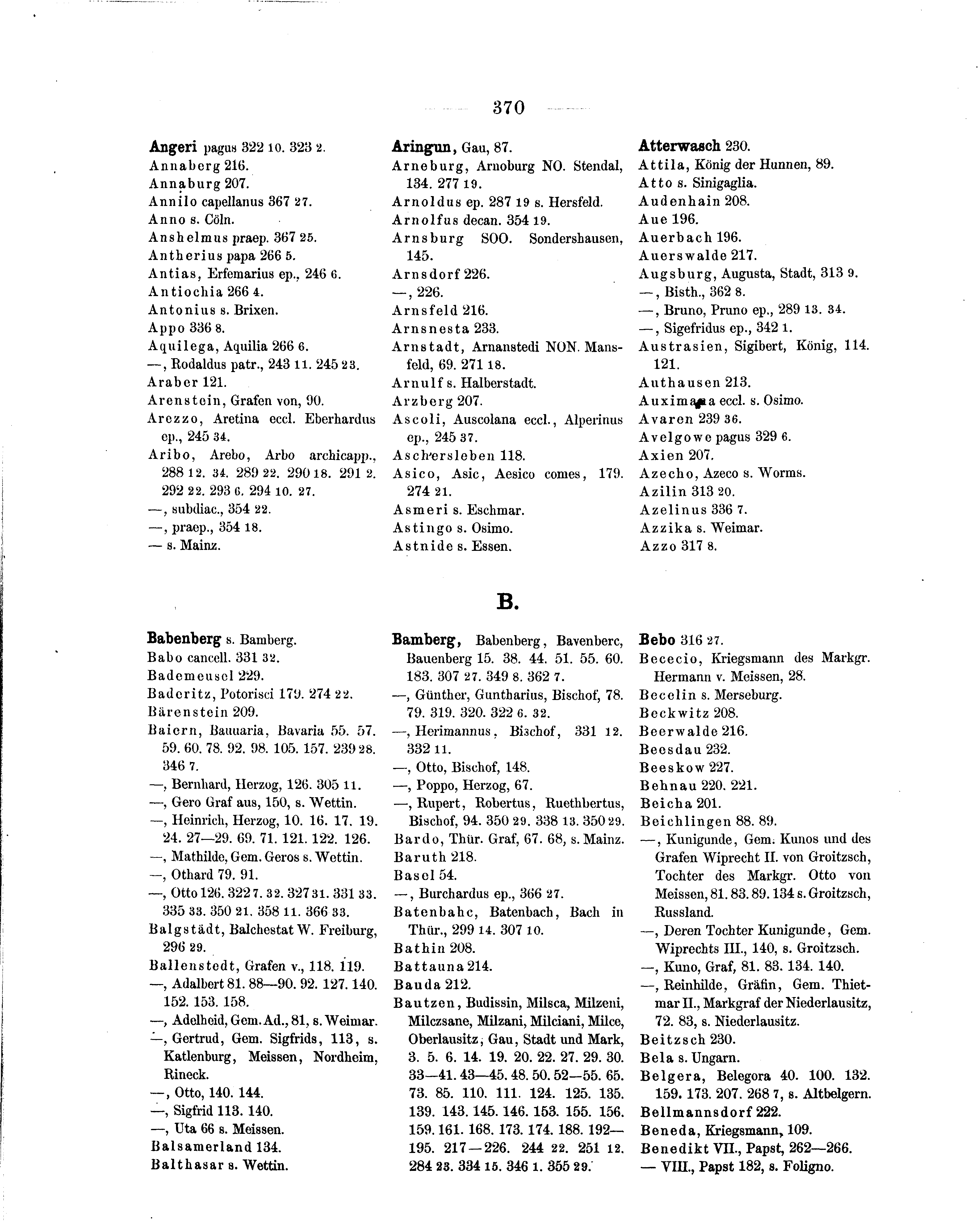 Historische Urkunde Seite 370 aus Band cds1a1