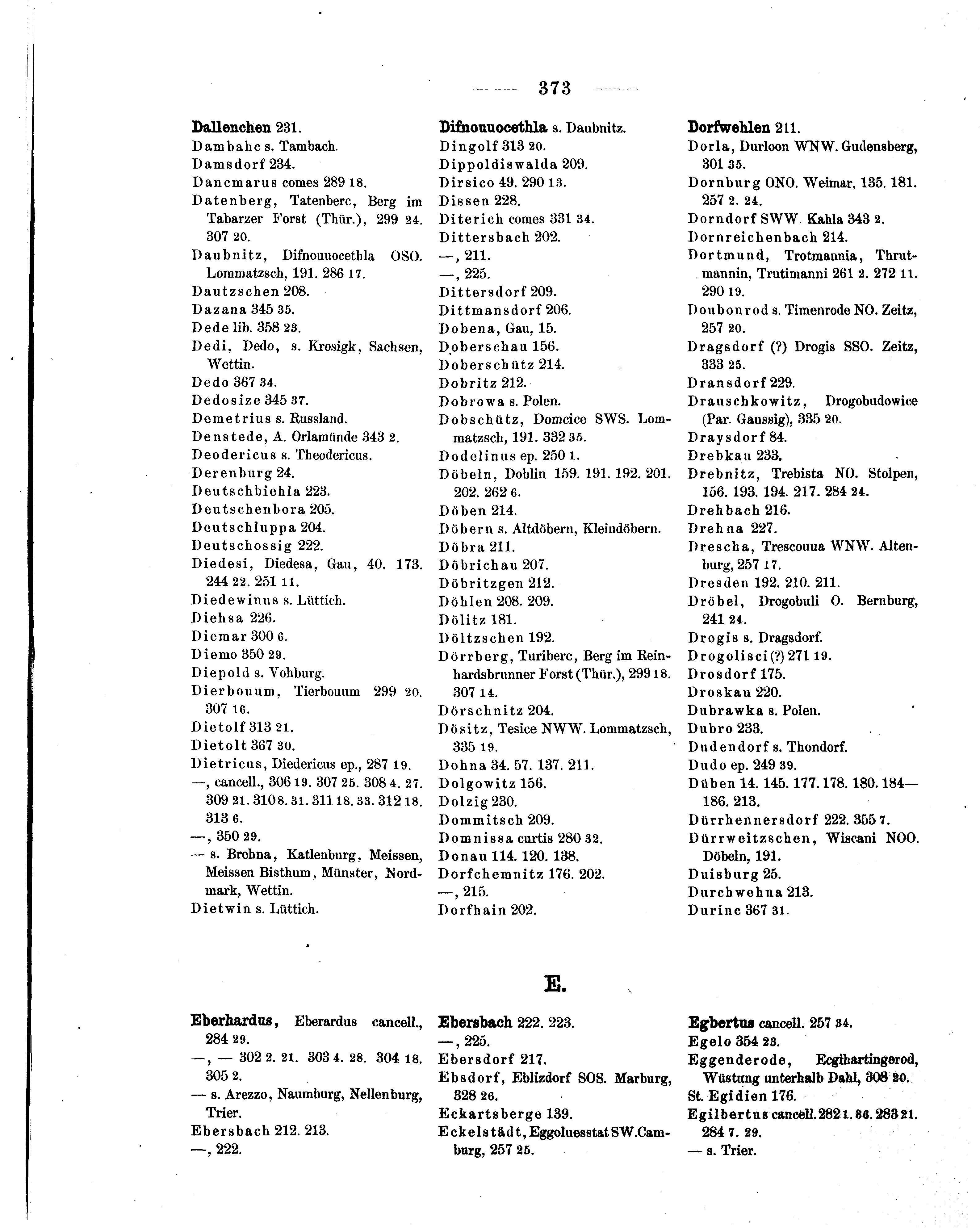Historische Urkunde Seite 373 aus Band cds1a1