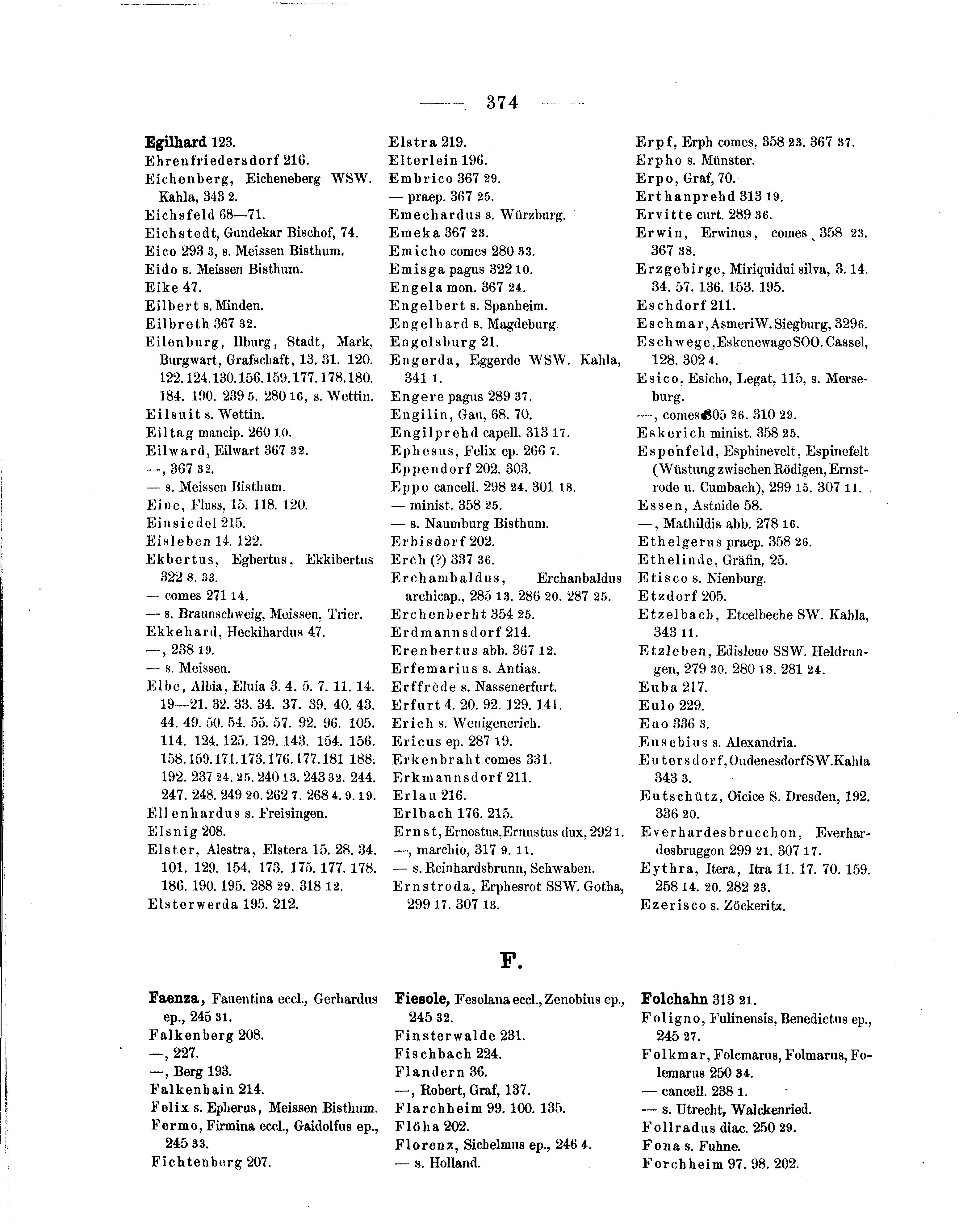 Historische Urkunde Seite 374 aus Band cds1a1
