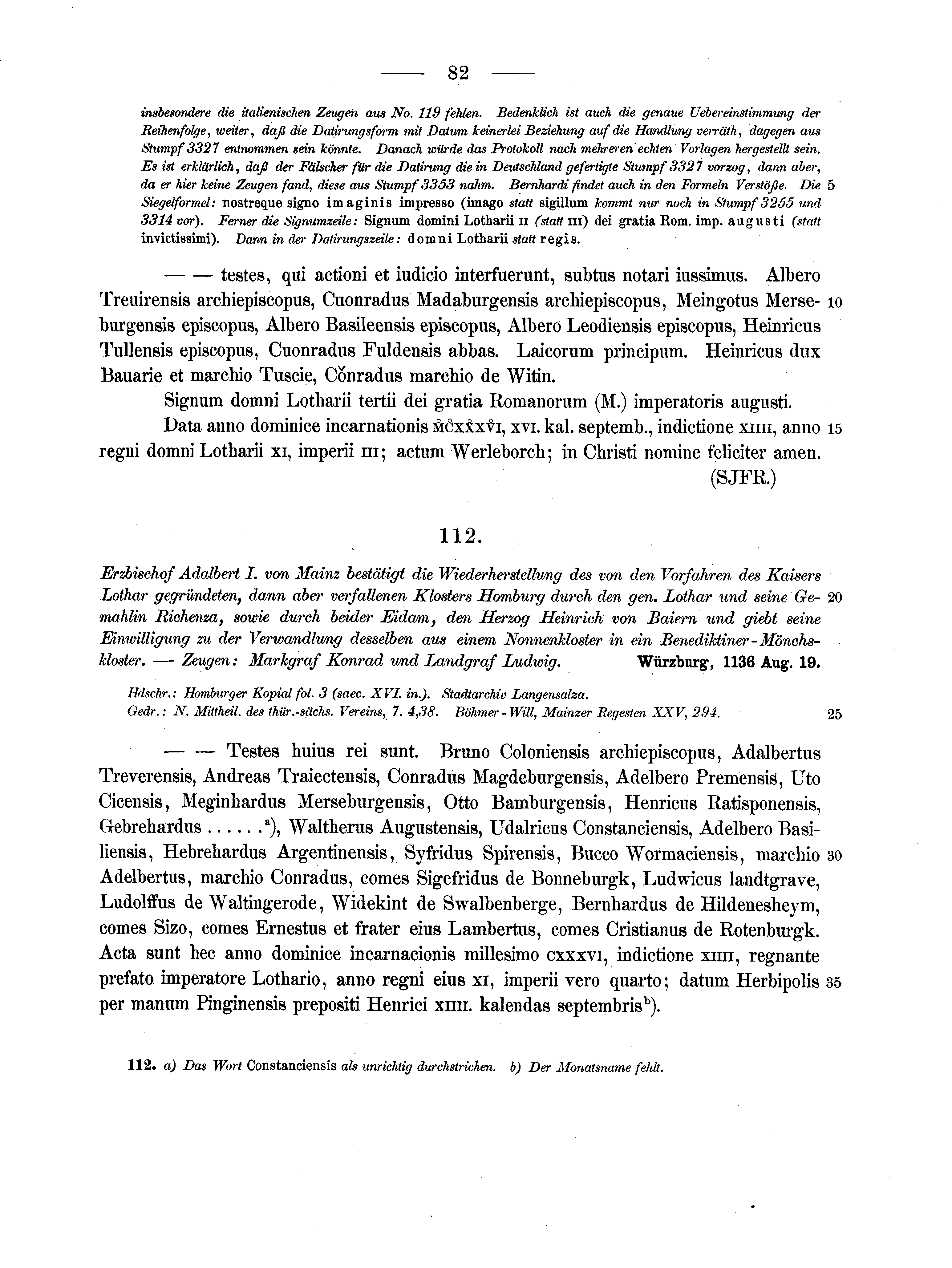 Historische Urkunde Seite 82 aus Band cds1a2