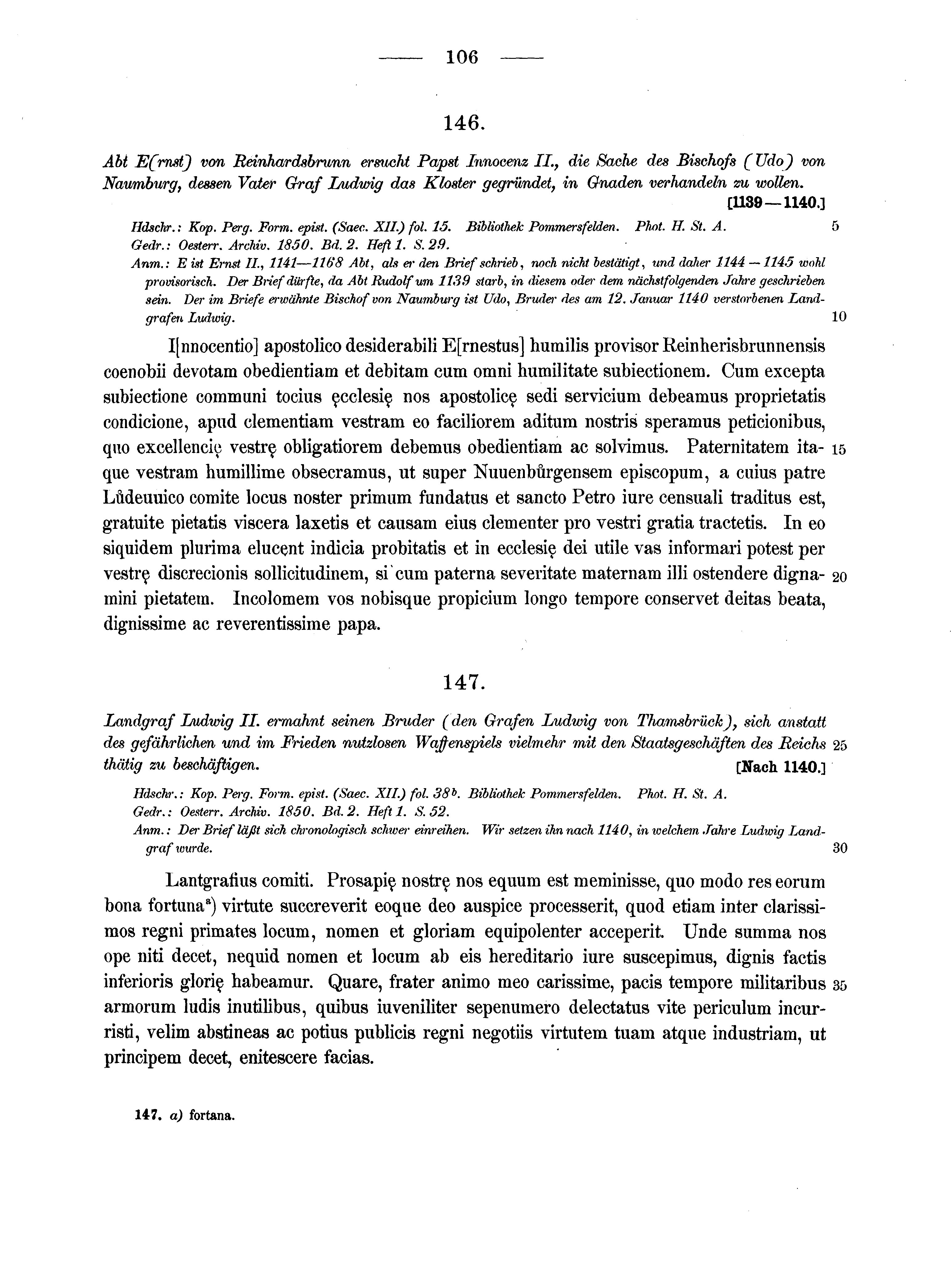 Historische Urkunde Seite 106 aus Band cds1a2