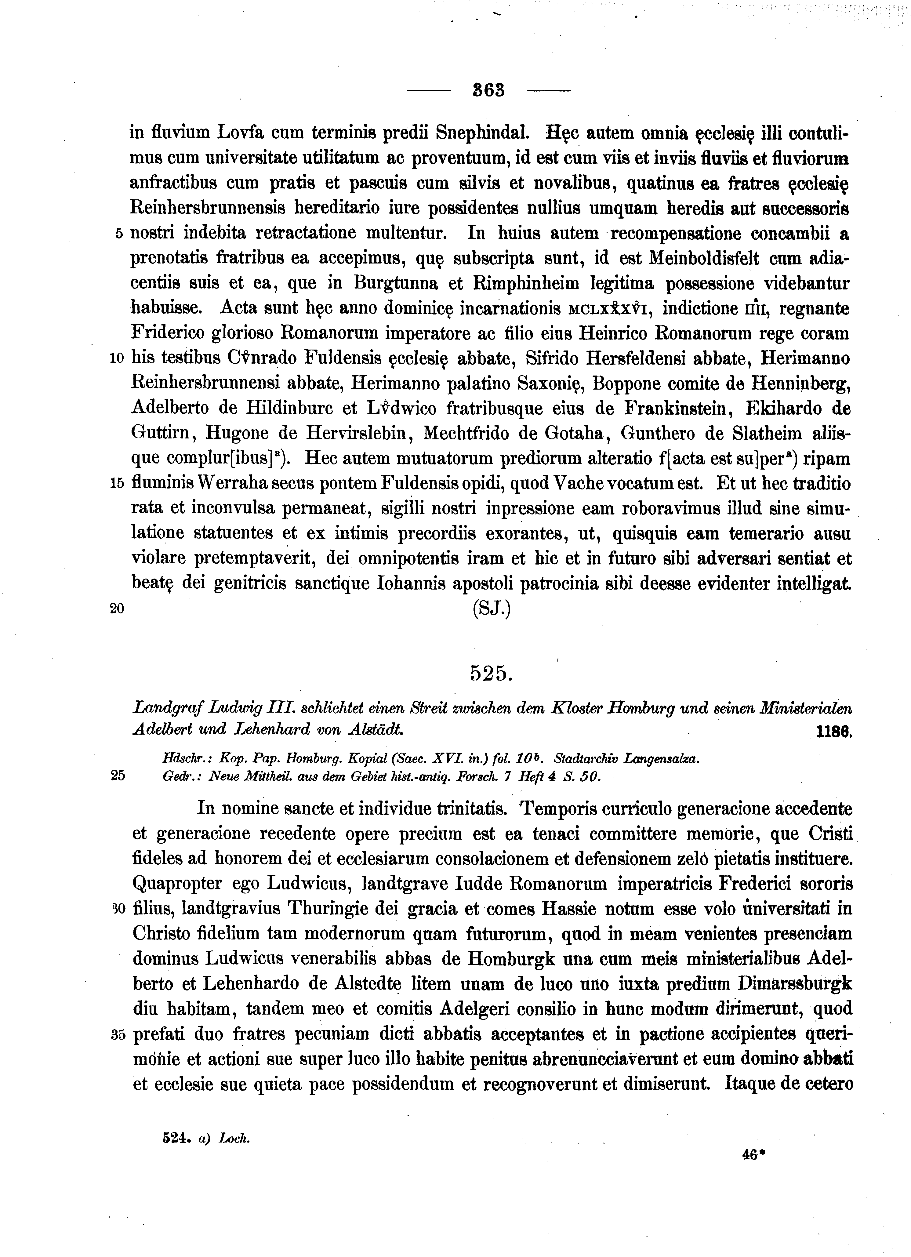 Historische Urkunde Seite 363 aus Band cds1a2