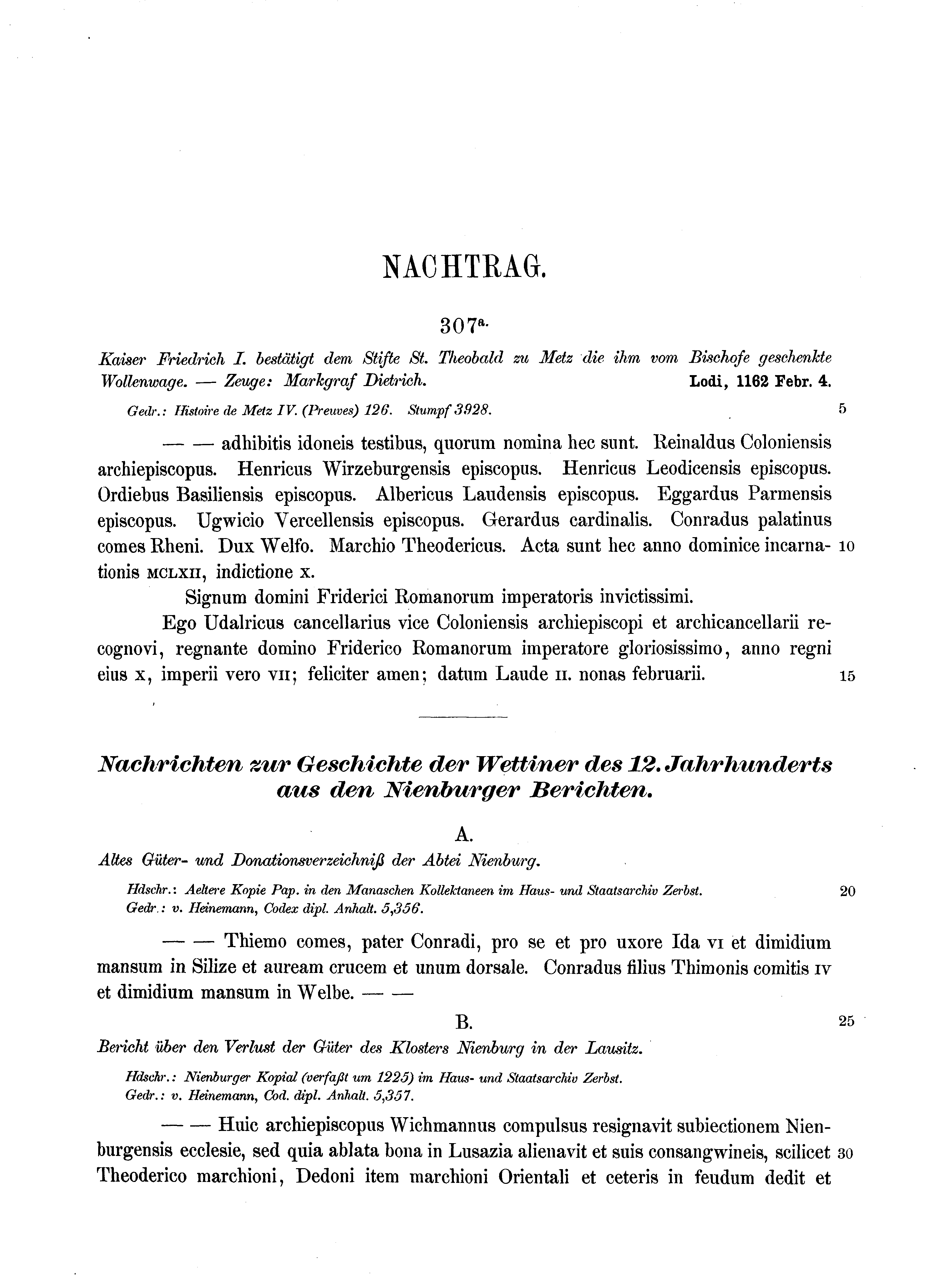 Historische Urkunde Seite 414 aus Band cds1a2