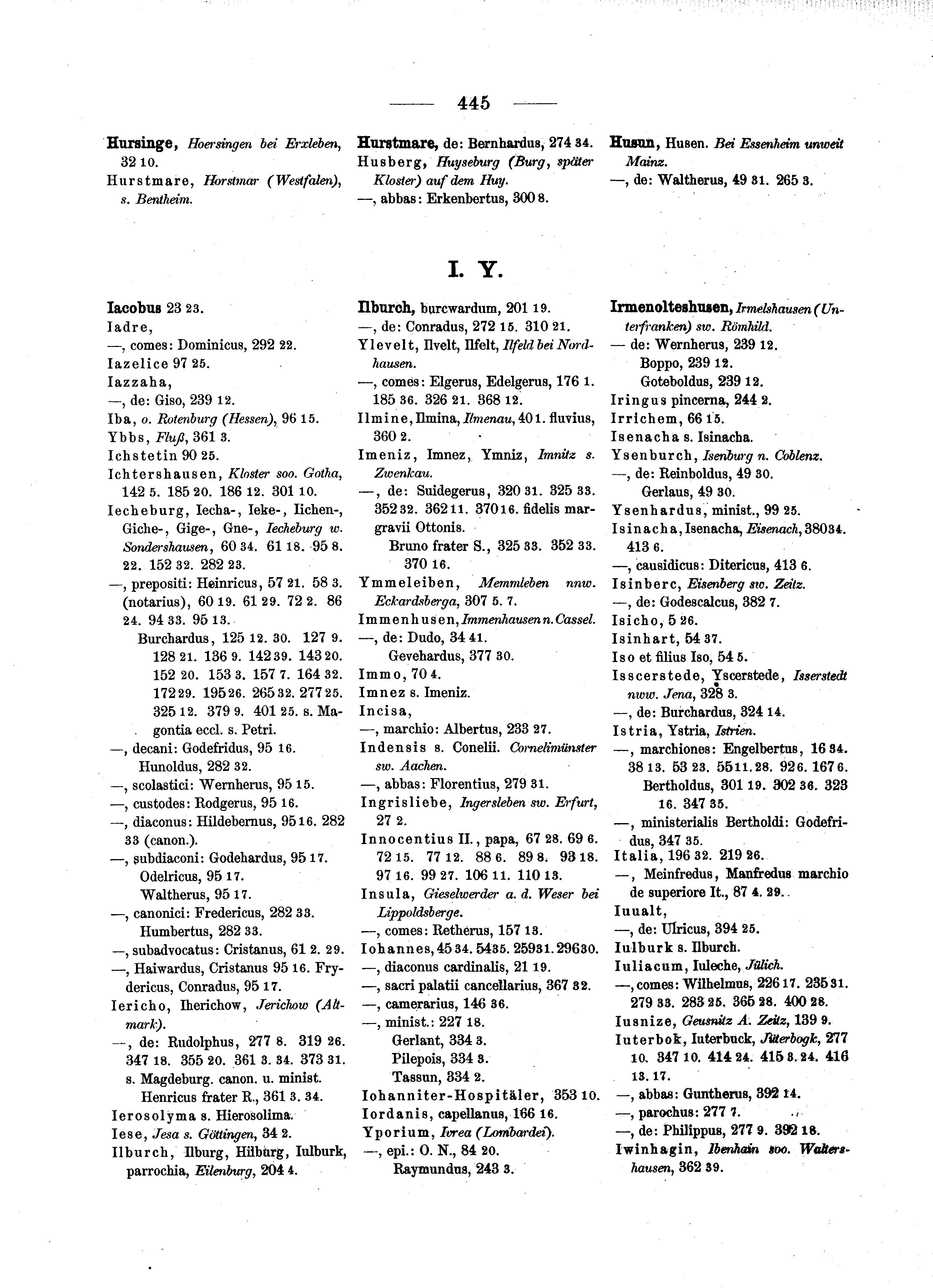 Historische Urkunde Seite 445 aus Band cds1a2