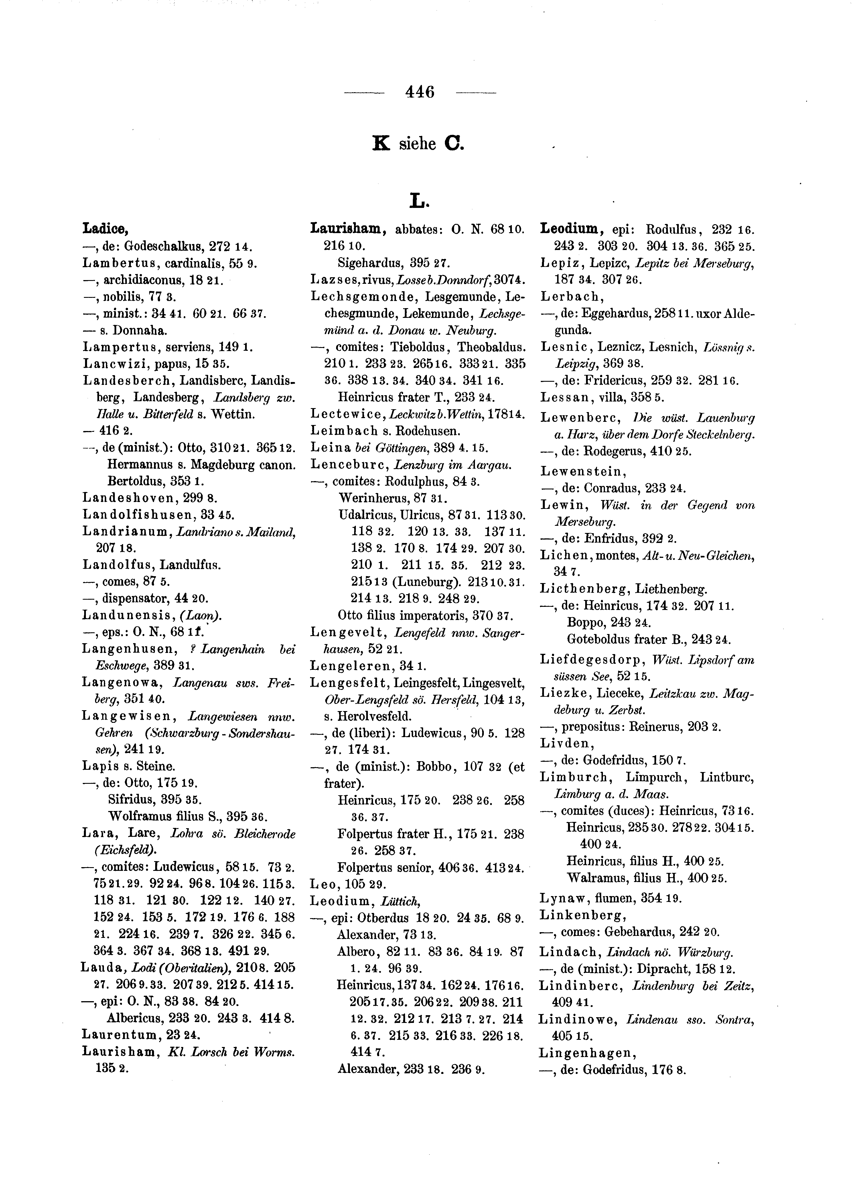 Historische Urkunde Seite 446 aus Band cds1a2