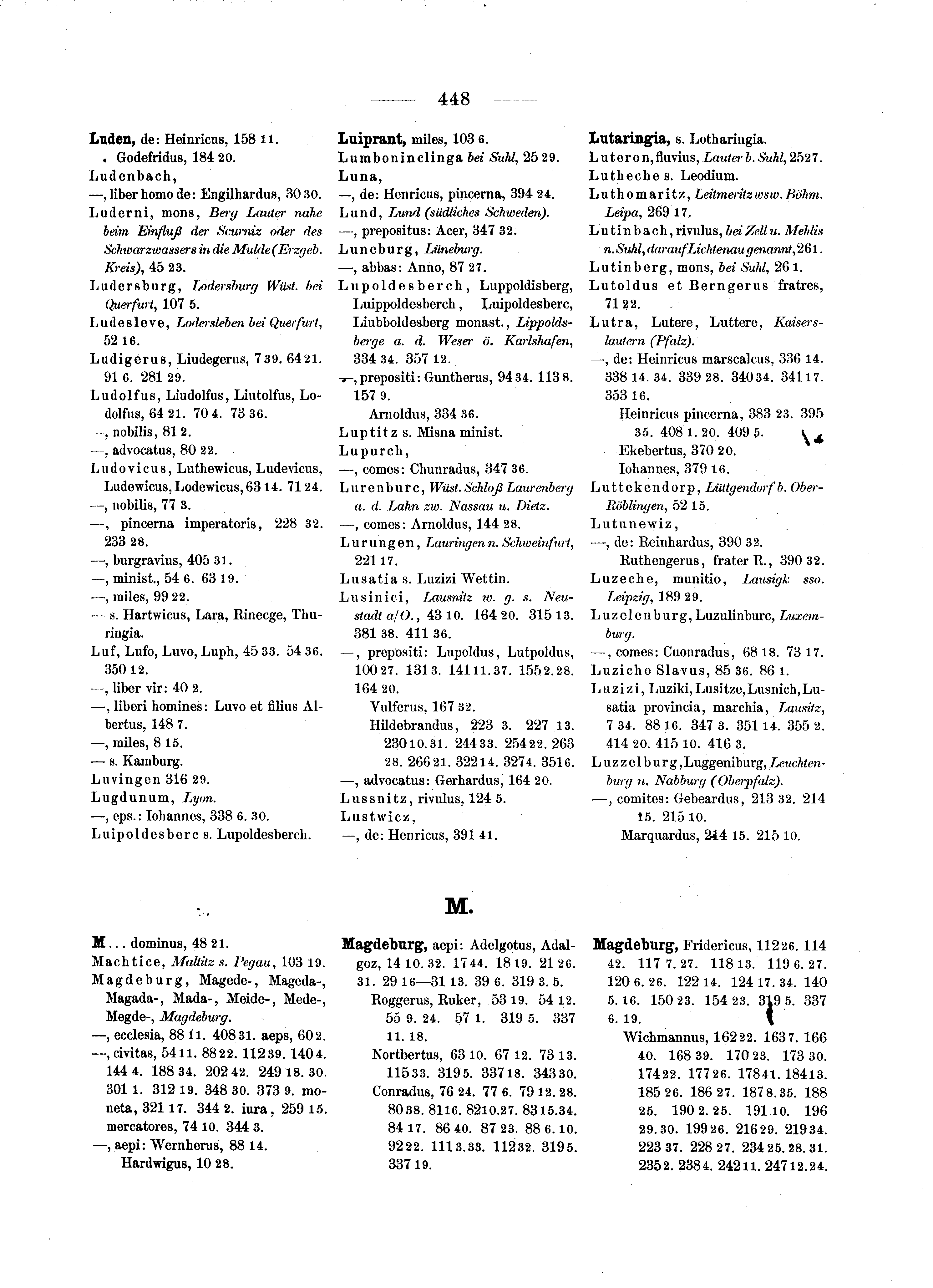 Historische Urkunde Seite 448 aus Band cds1a2