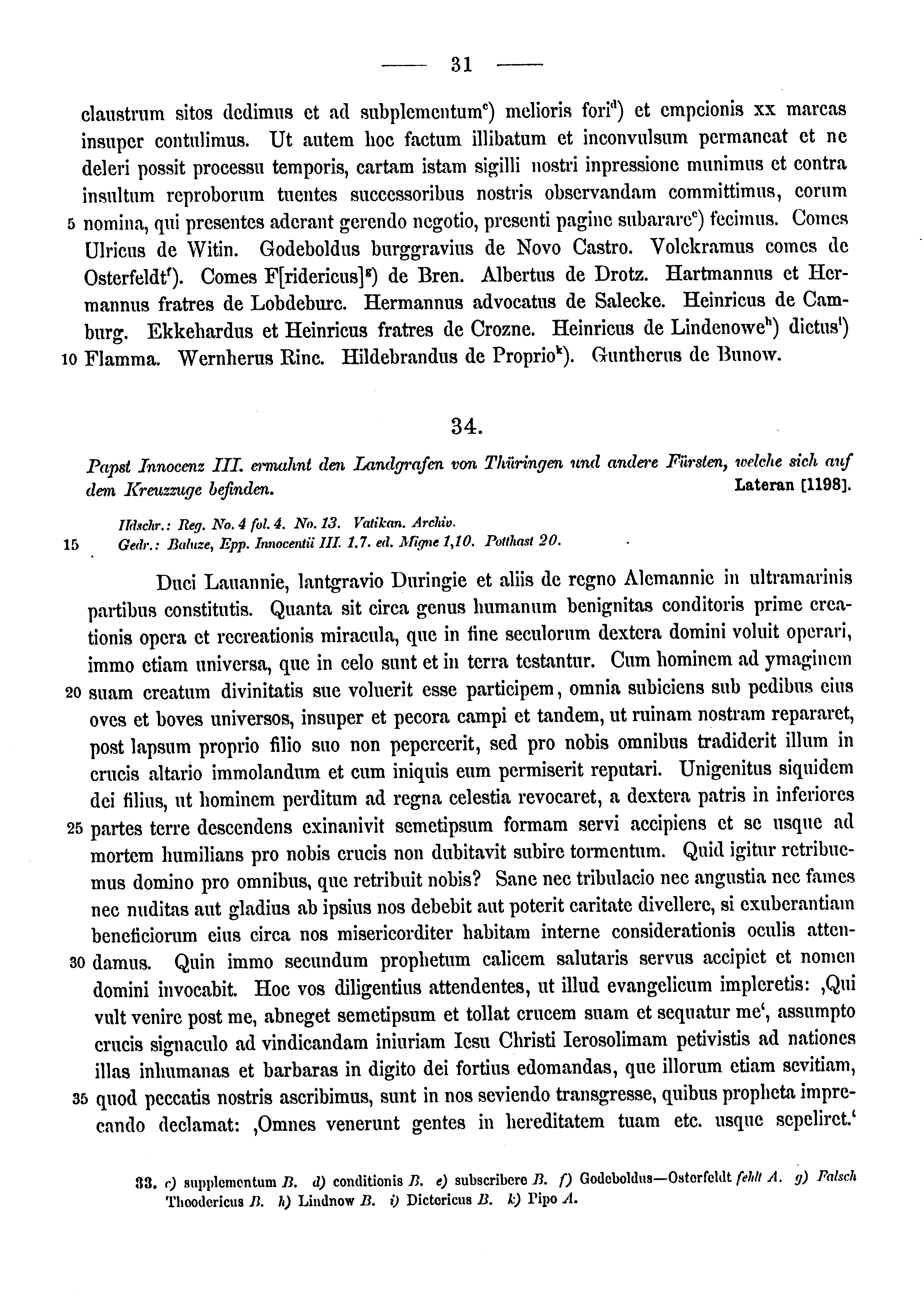 Historische Urkunde Seite 31 aus Band cds1a3