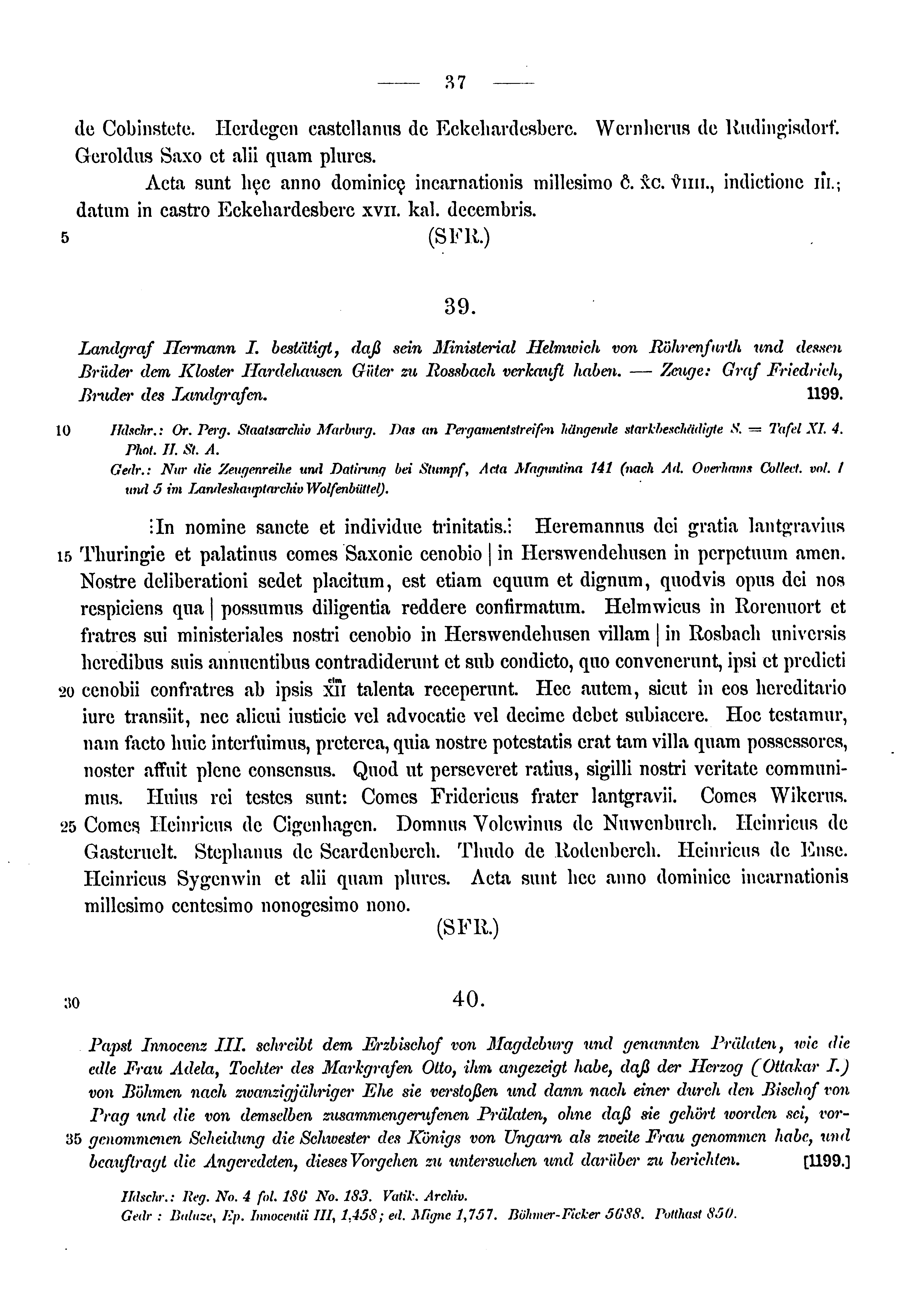 Historische Urkunde Seite 37 aus Band cds1a3