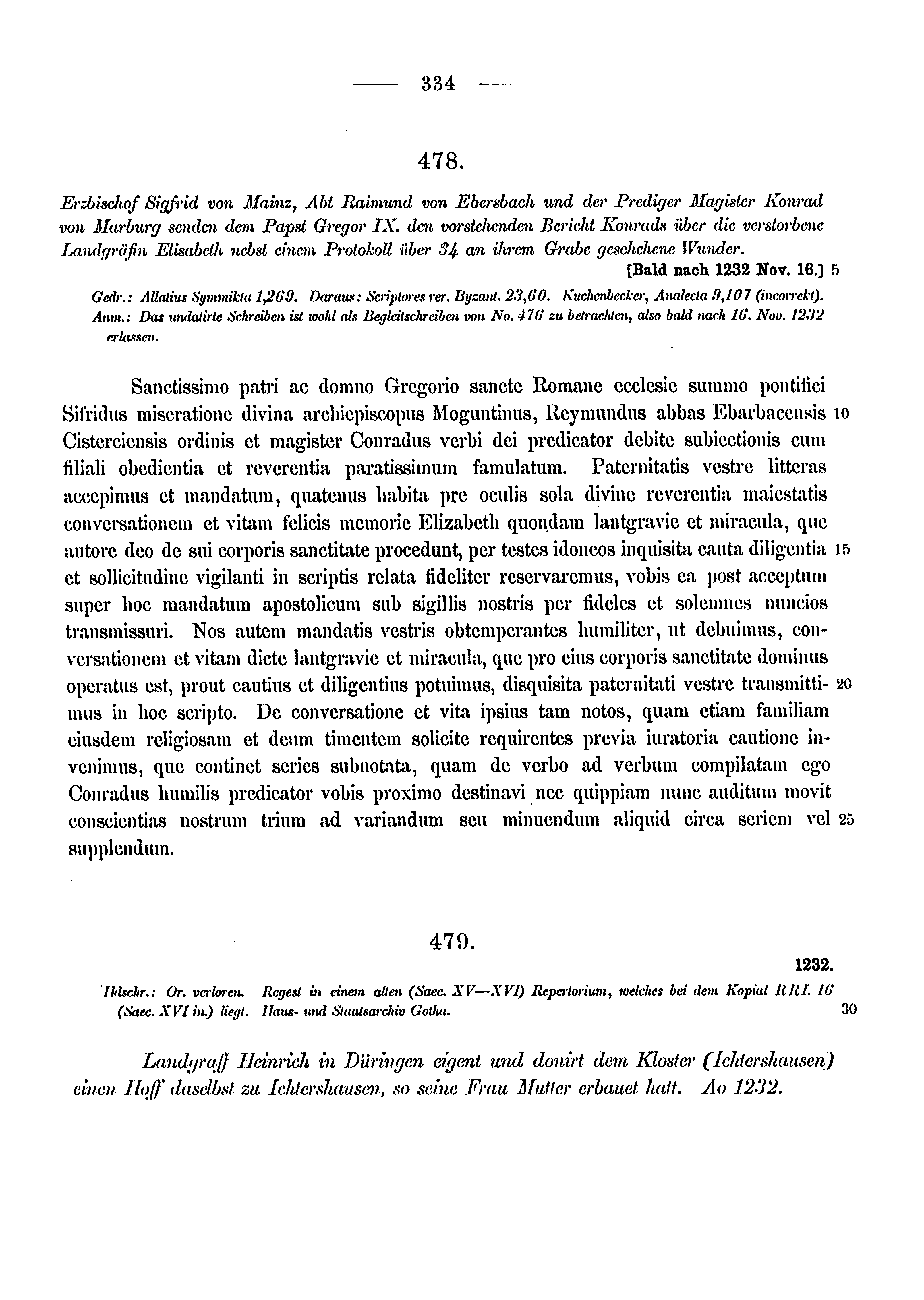 Historische Urkunde Seite 334 aus Band cds1a3