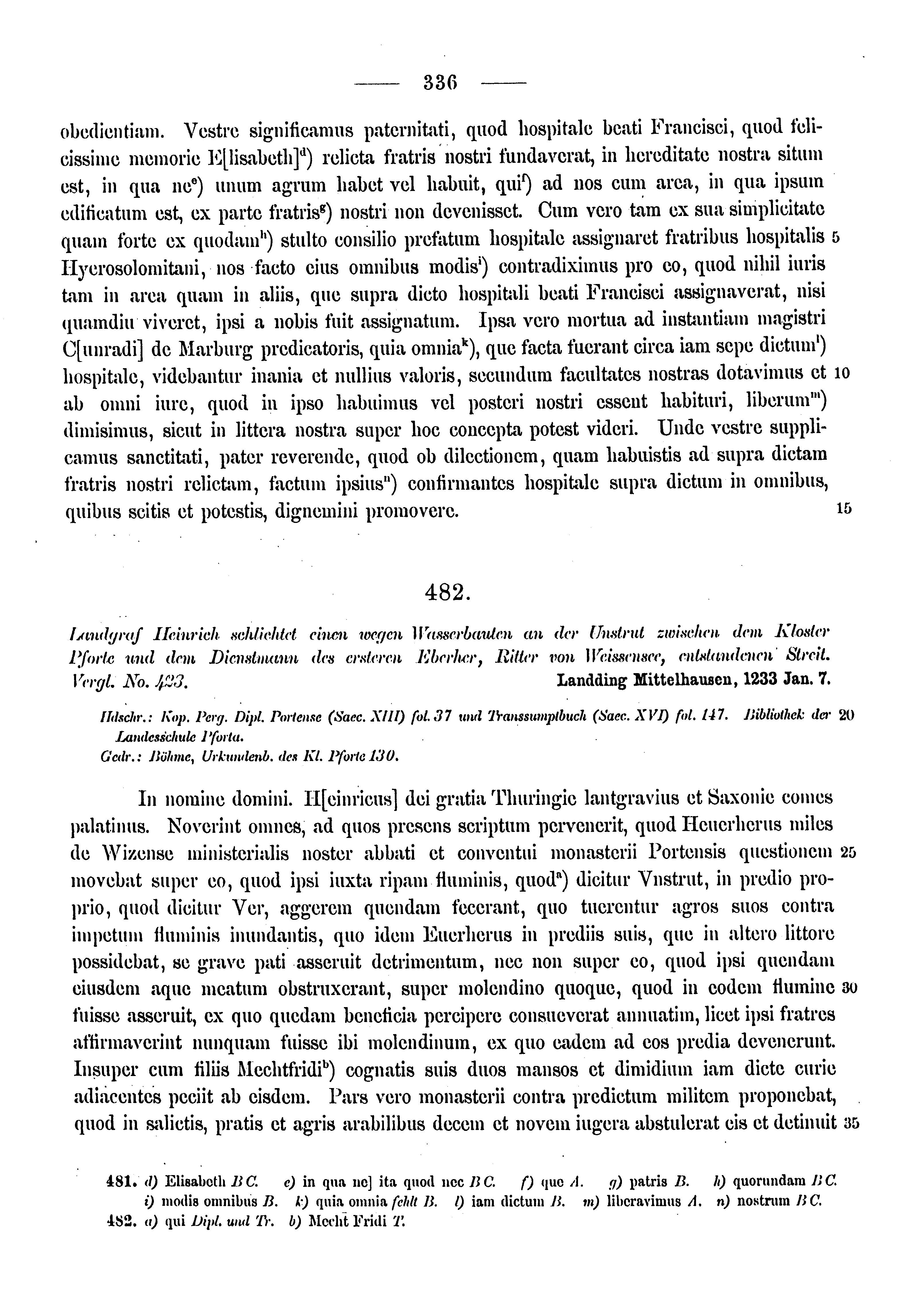 Historische Urkunde Seite 336 aus Band cds1a3