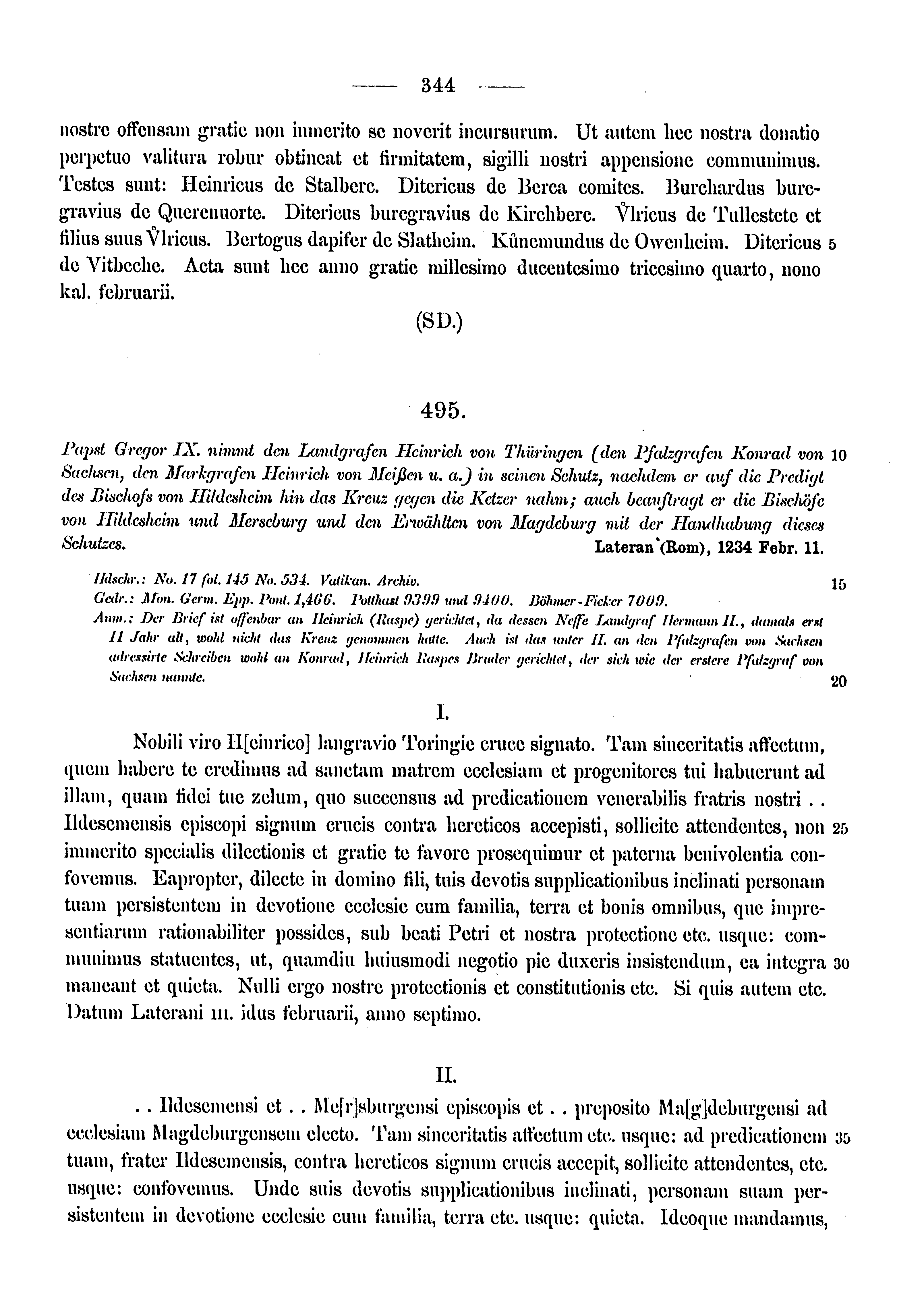 Historische Urkunde Seite 344 aus Band cds1a3