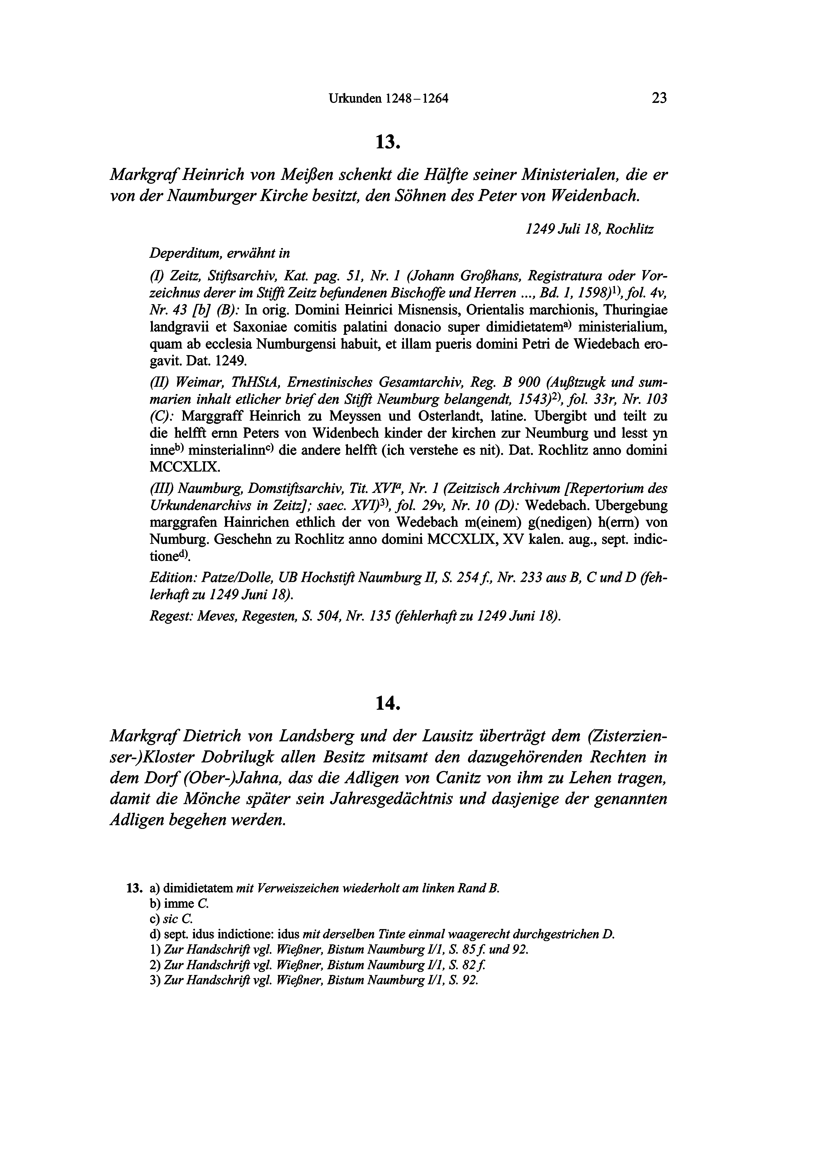 Historische Urkunde Seite 23 aus Band cds1a5