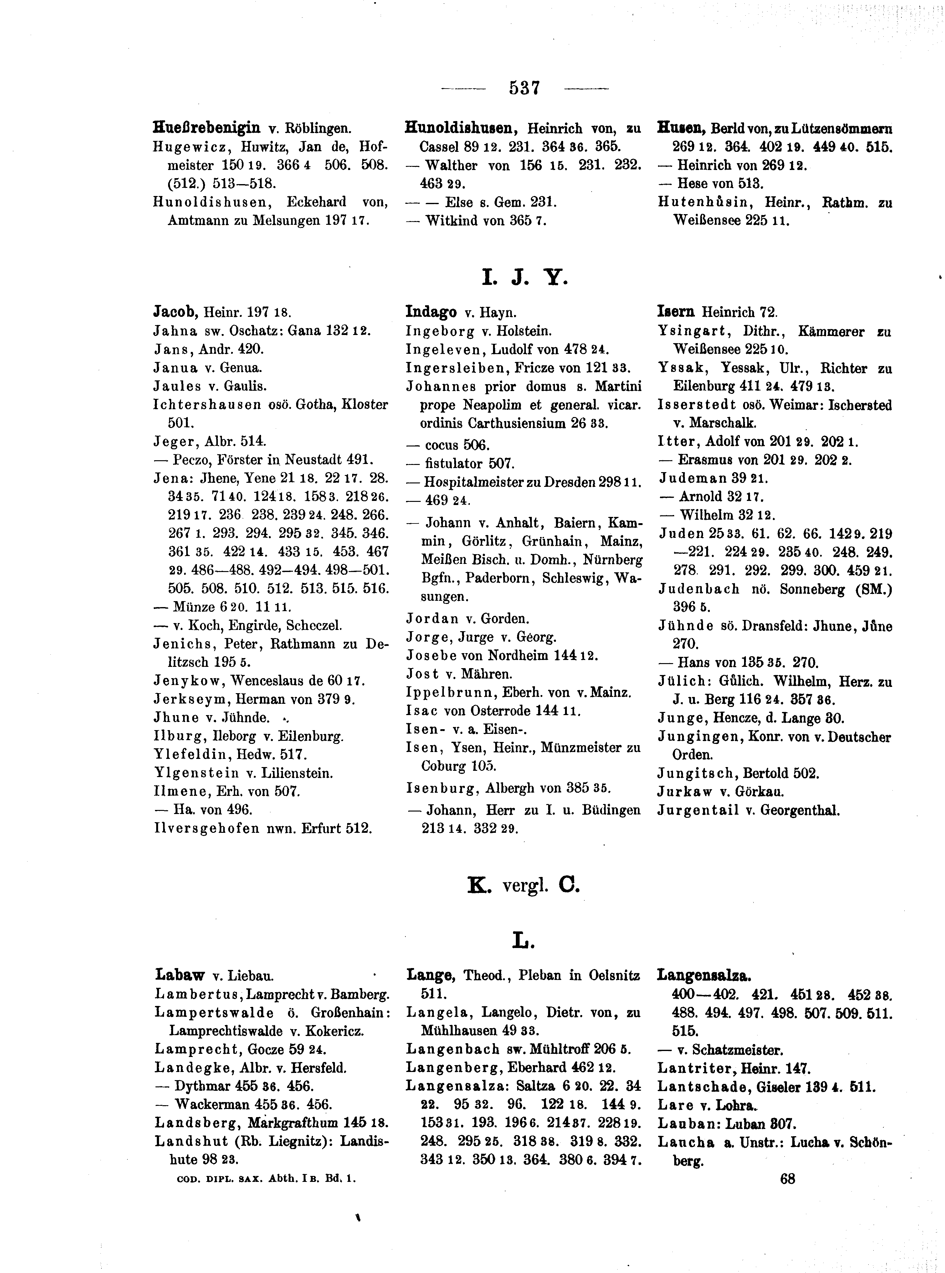 Historische Urkunde Seite 537 aus Band cds1b1