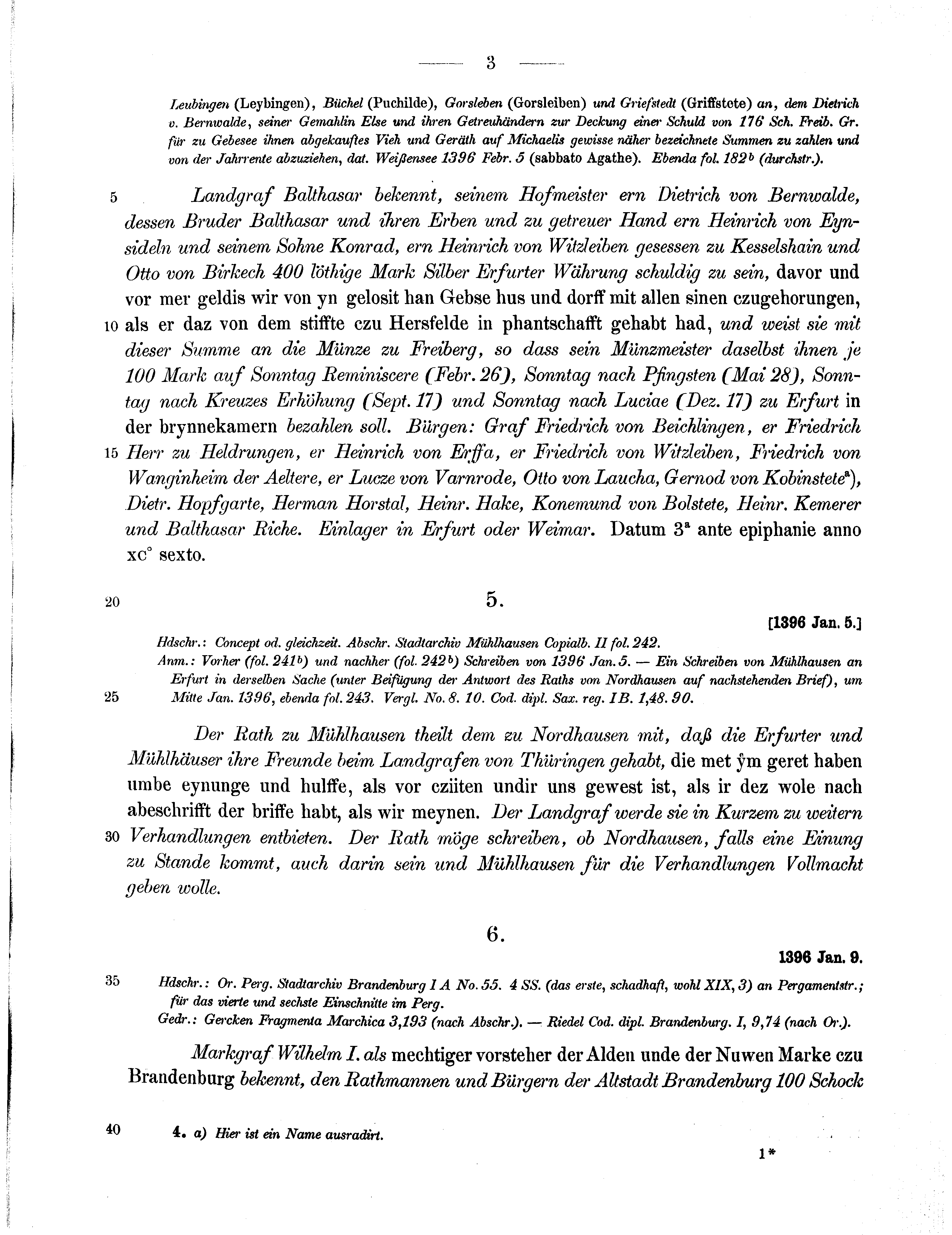Historische Urkunde Seite 3 aus Band cds1b2