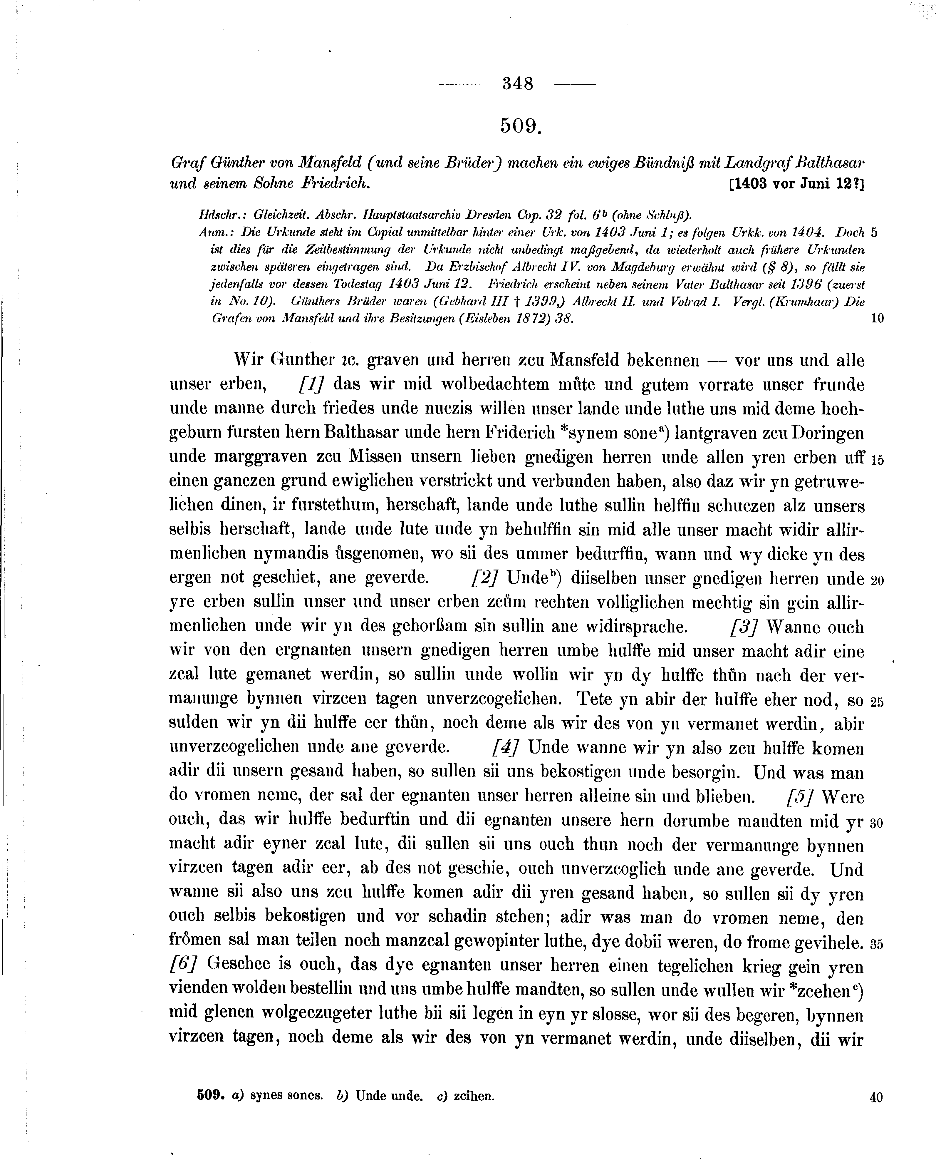 Historische Urkunde Seite 348 aus Band cds1b2