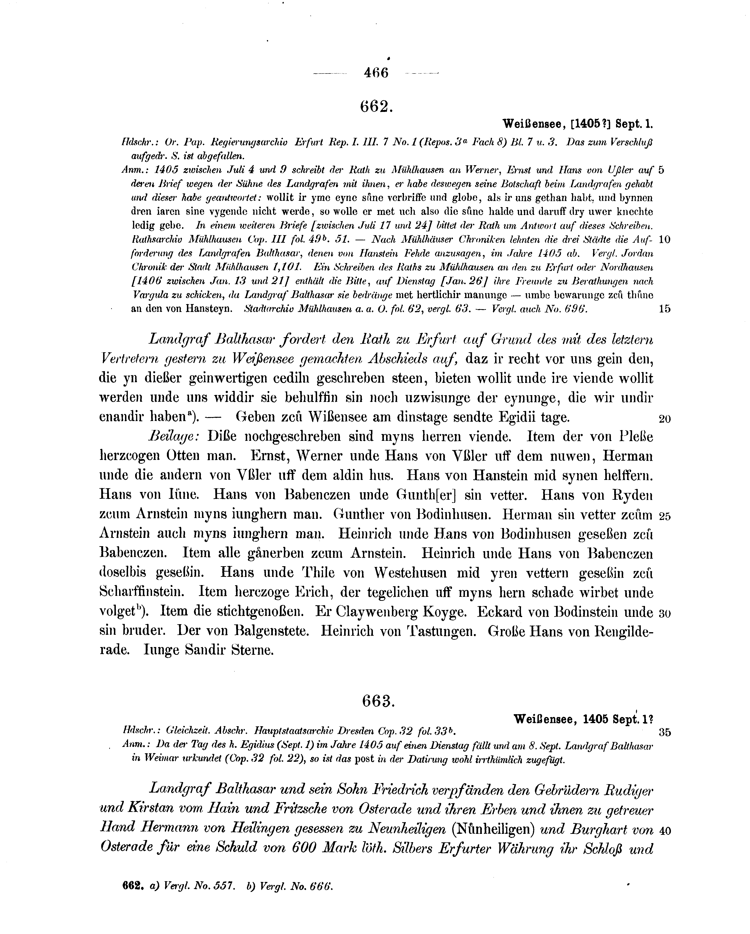 Historische Urkunde Seite 466 aus Band cds1b2