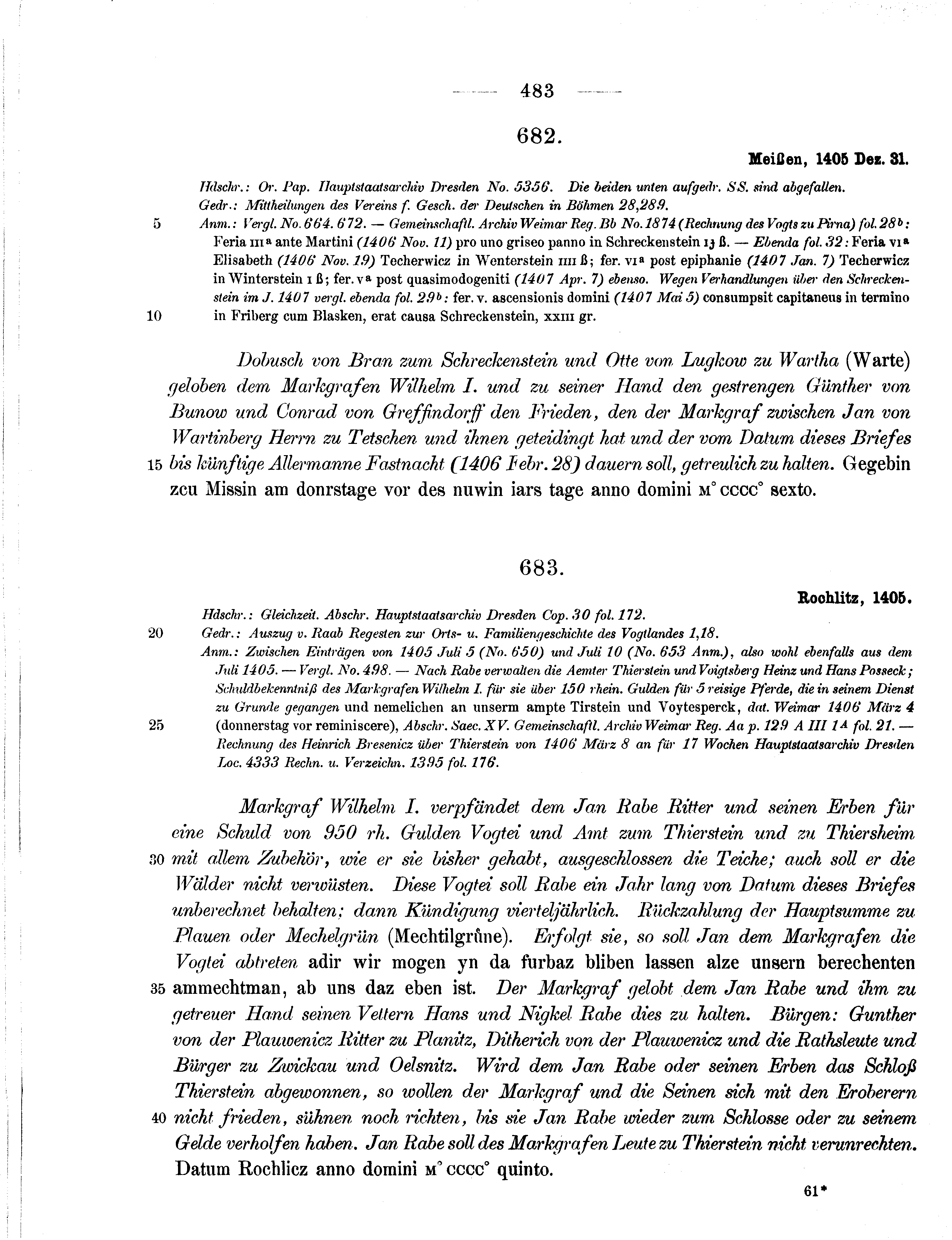 Historische Urkunde Seite 483 aus Band cds1b2
