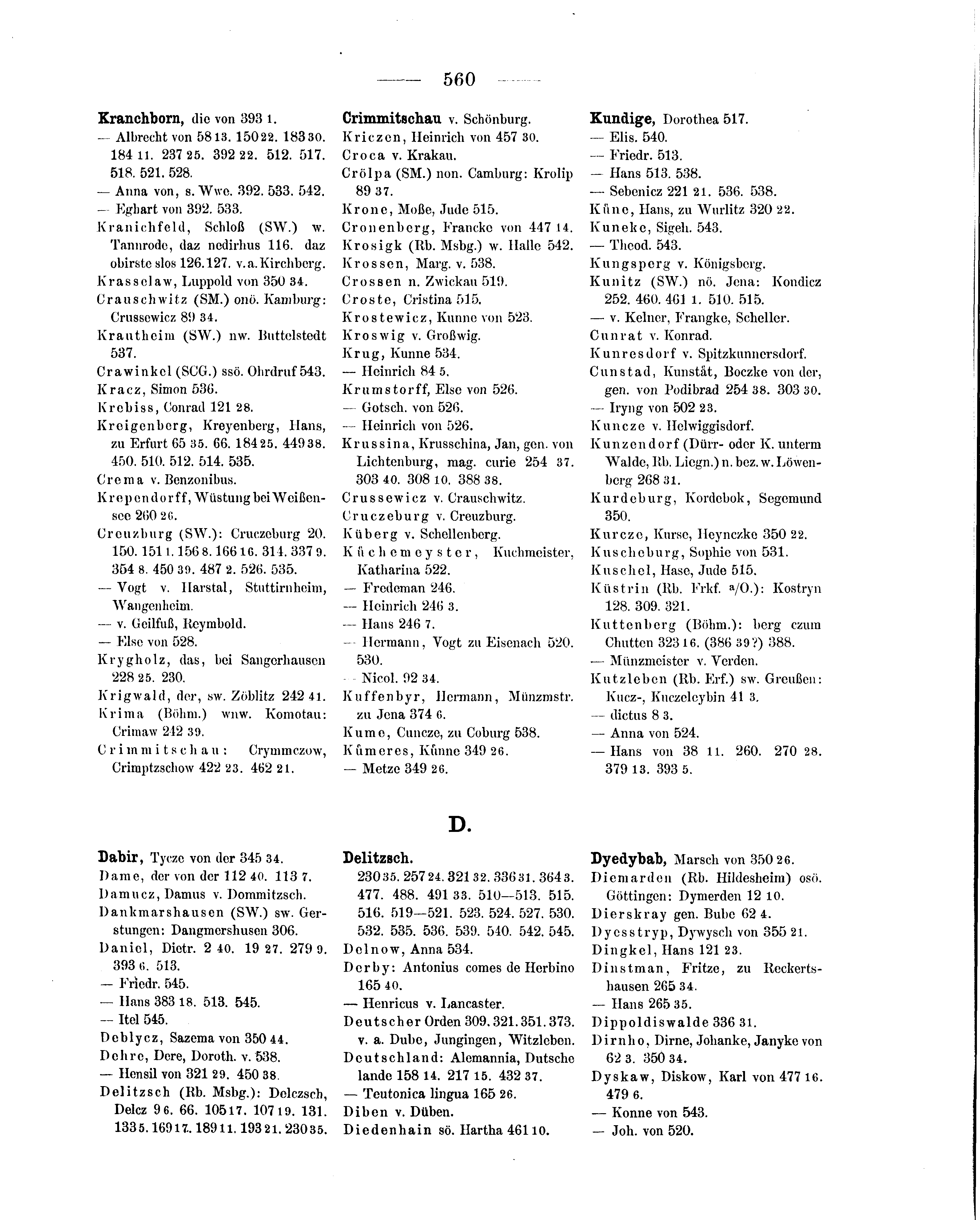 Historische Urkunde Seite 560 aus Band cds1b2