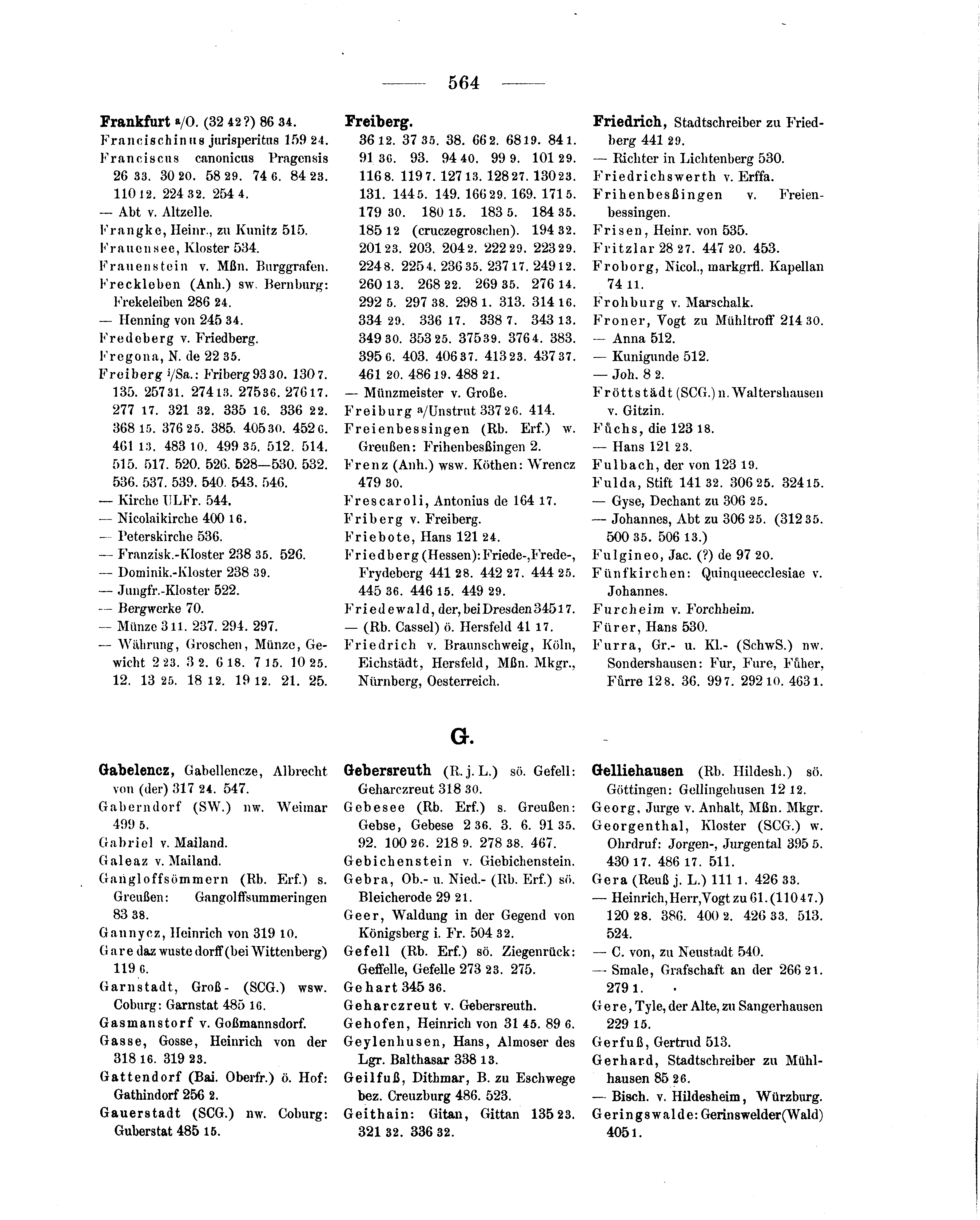 Historische Urkunde Seite 564 aus Band cds1b2