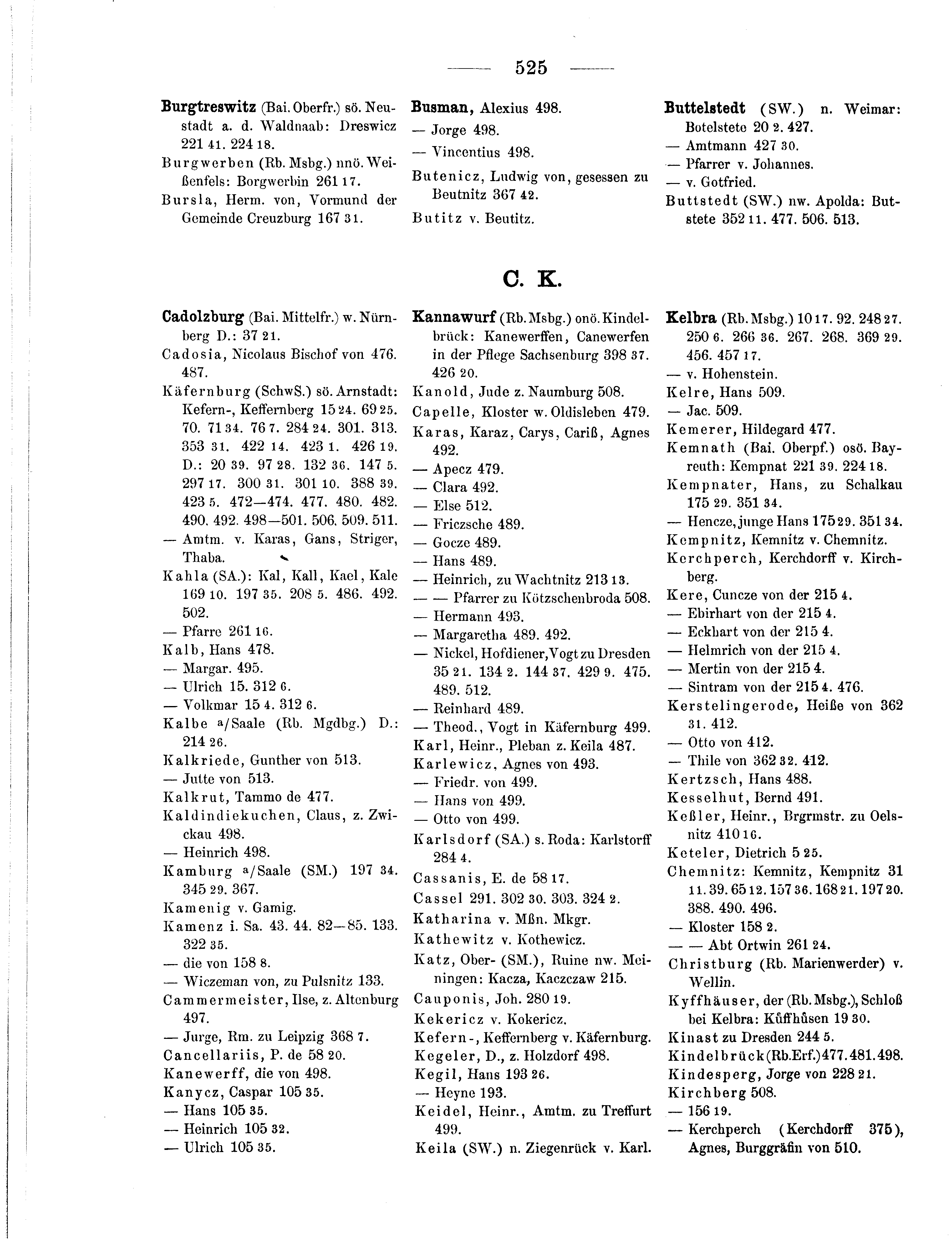 Historische Urkunde Seite 525 aus Band cds1b3