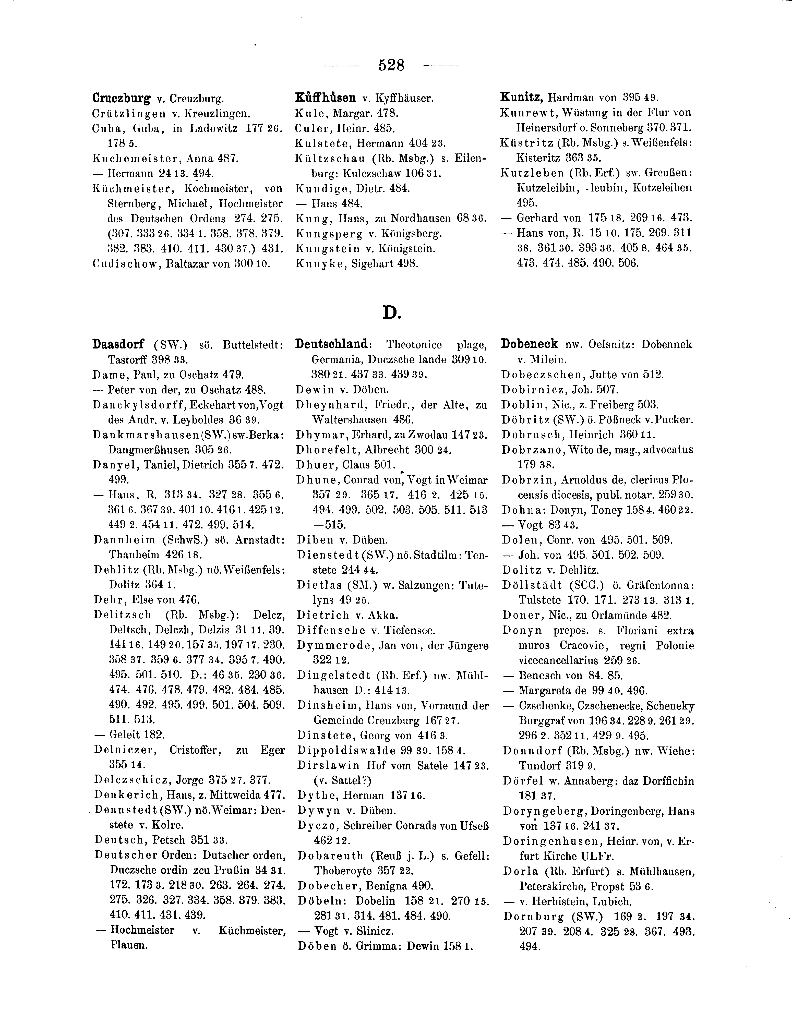 Historische Urkunde Seite 528 aus Band cds1b3