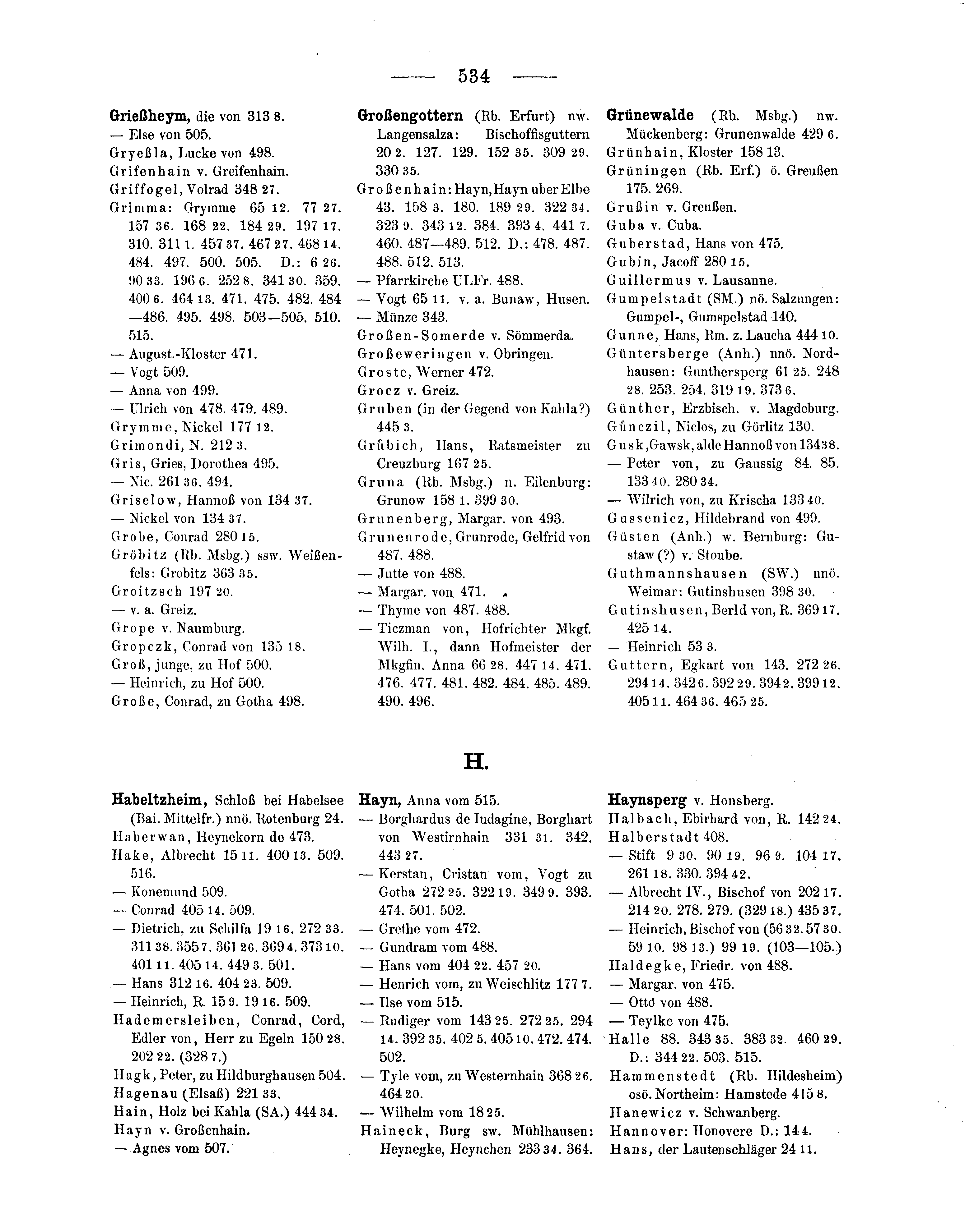 Historische Urkunde Seite 534 aus Band cds1b3