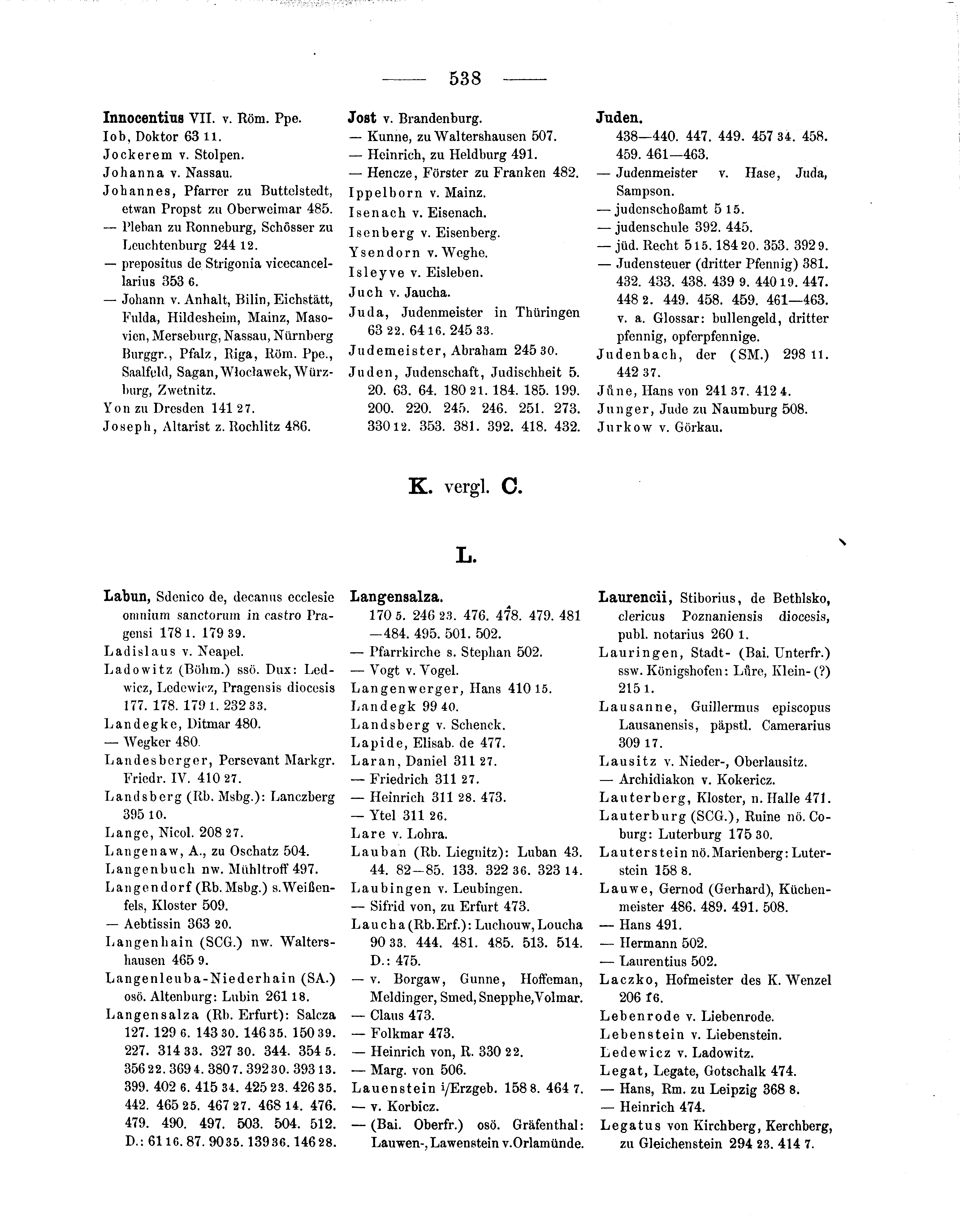 Historische Urkunde Seite 538 aus Band cds1b3