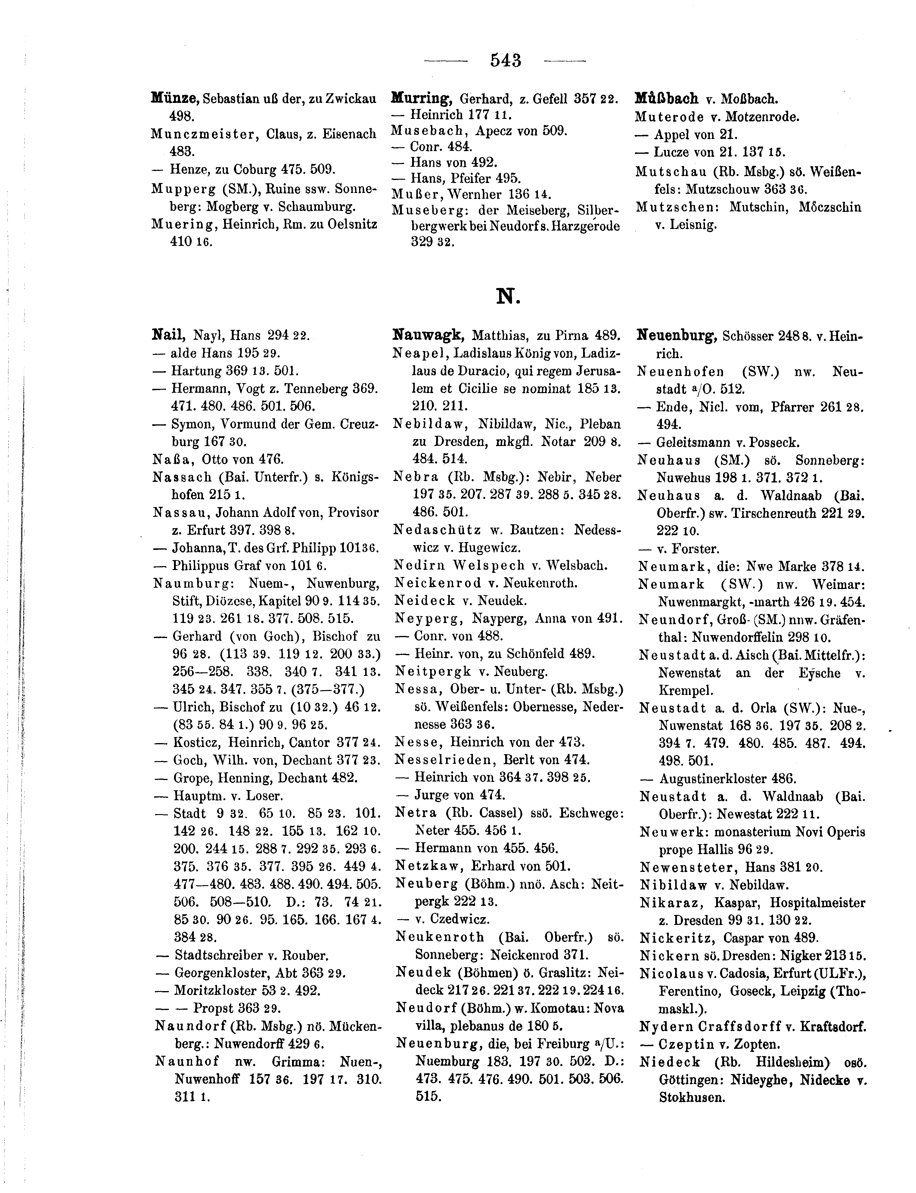 Historische Urkunde Seite 543 aus Band cds1b3