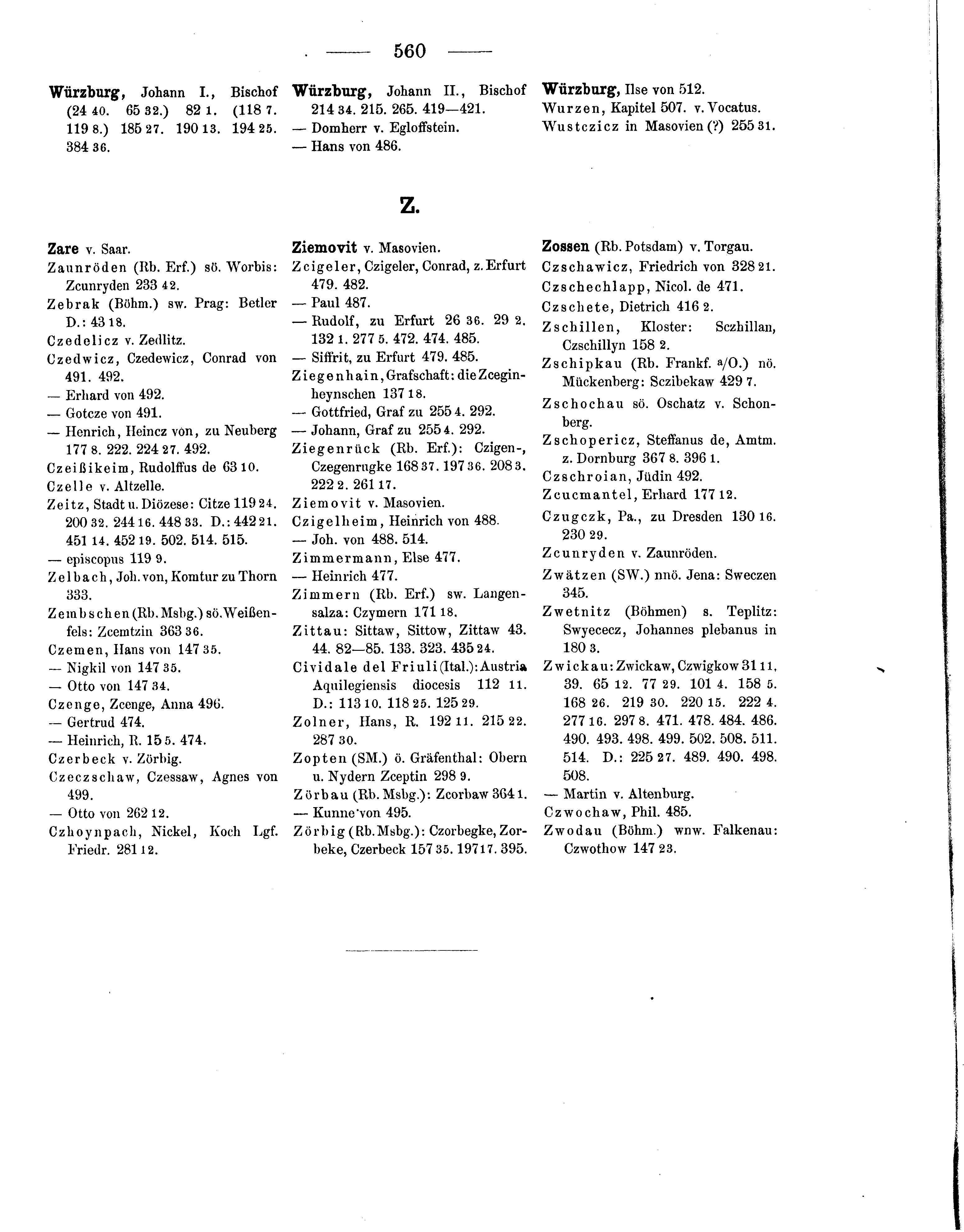 Historische Urkunde Seite 560 aus Band cds1b3