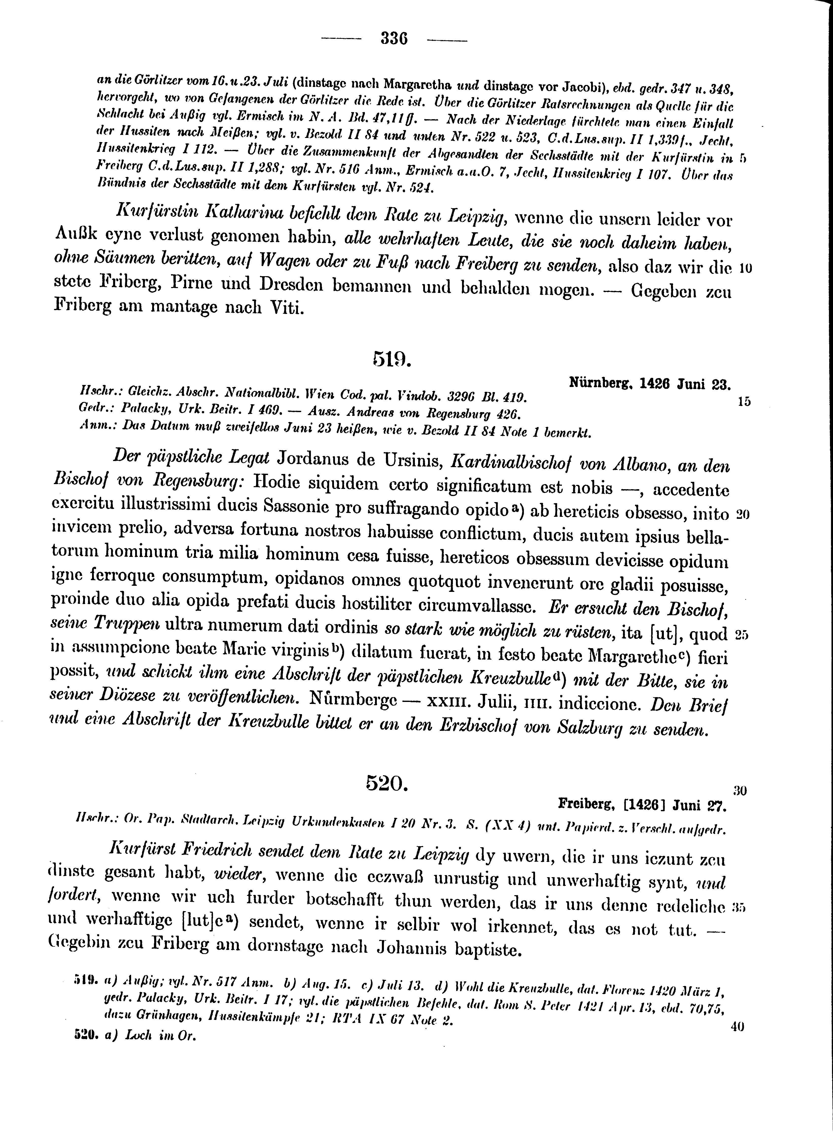 Historische Urkunde Seite 336 aus Band cds1b4