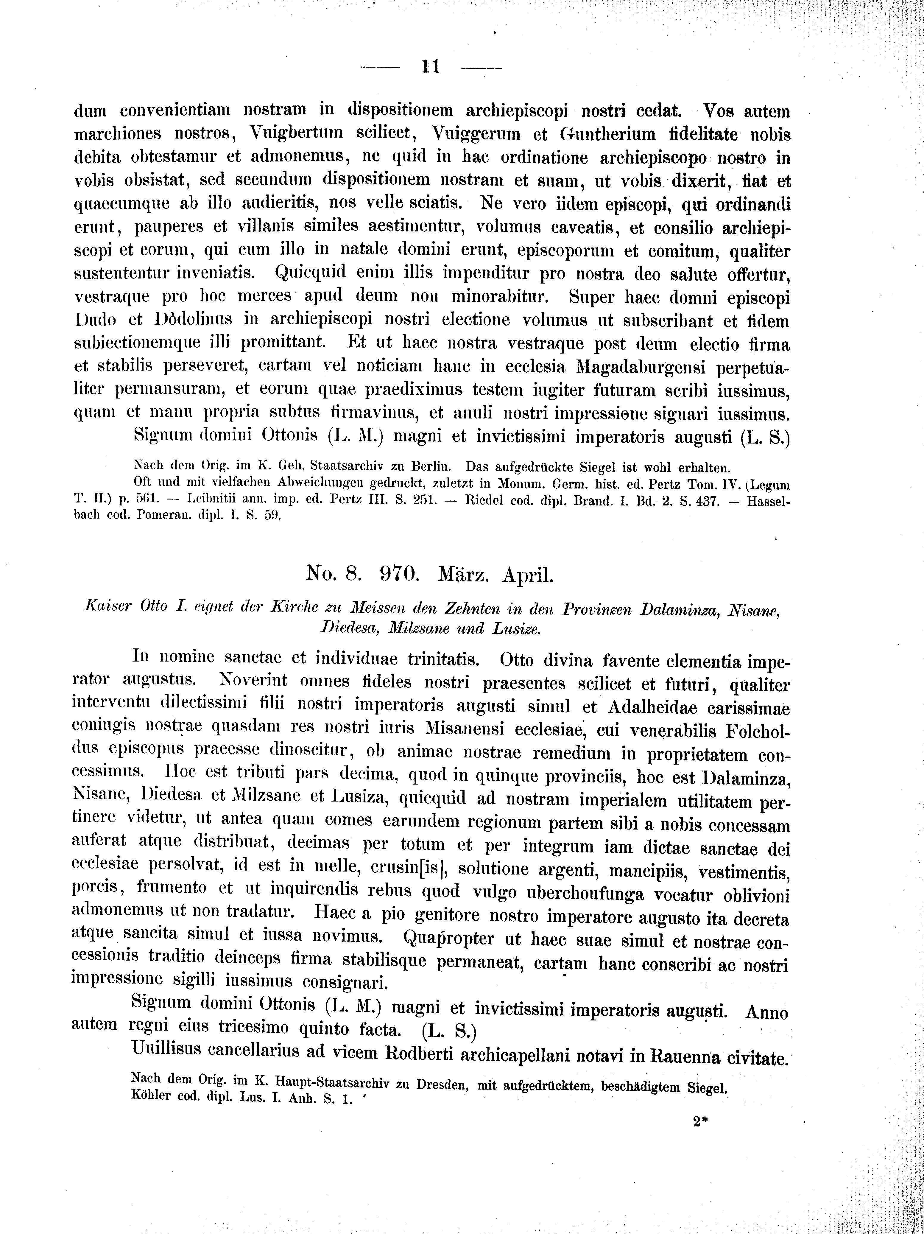 Historische Urkunde Seite 11 aus Band cds2_01