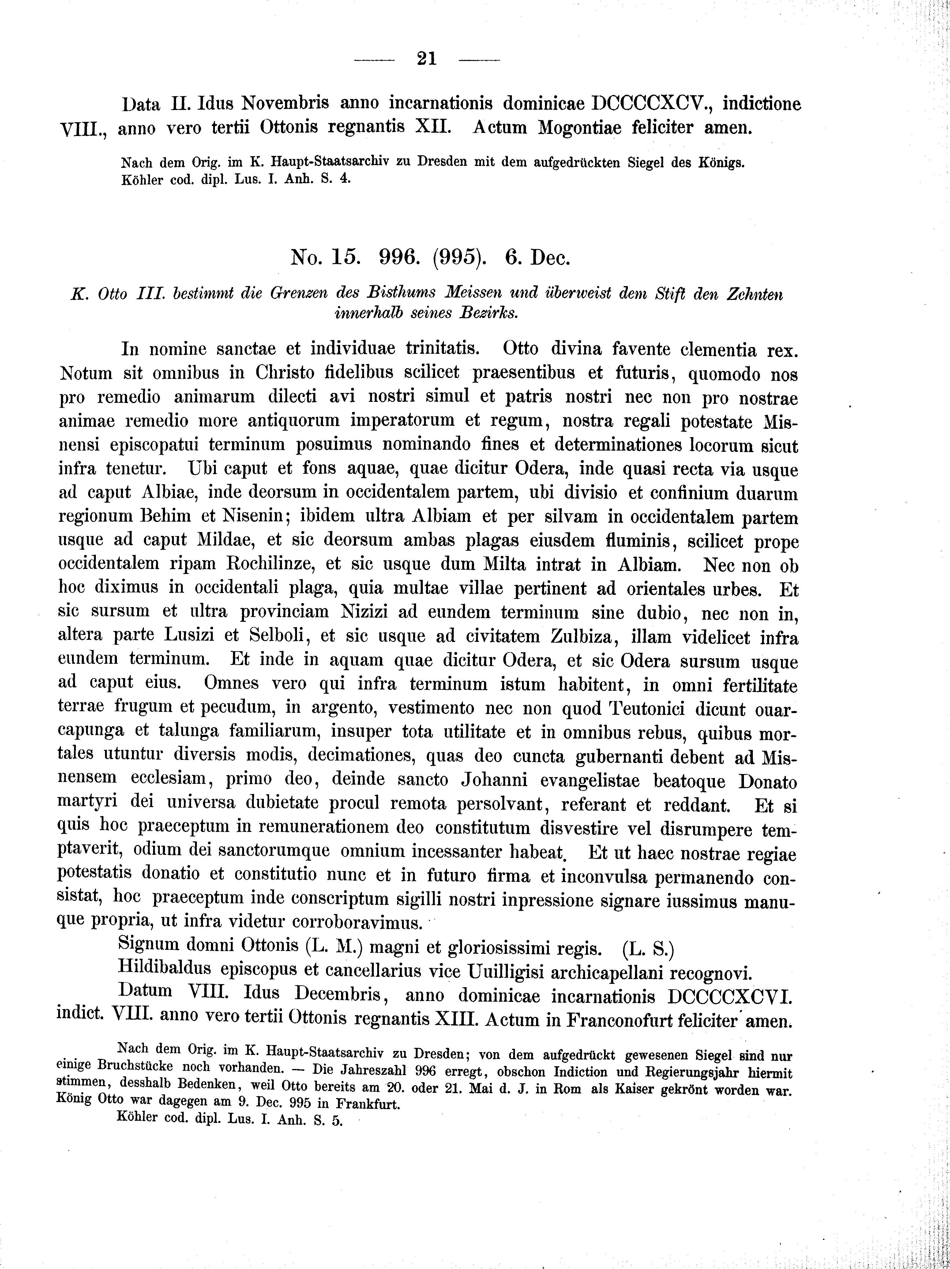 Historische Urkunde Seite 21 aus Band cds2_01