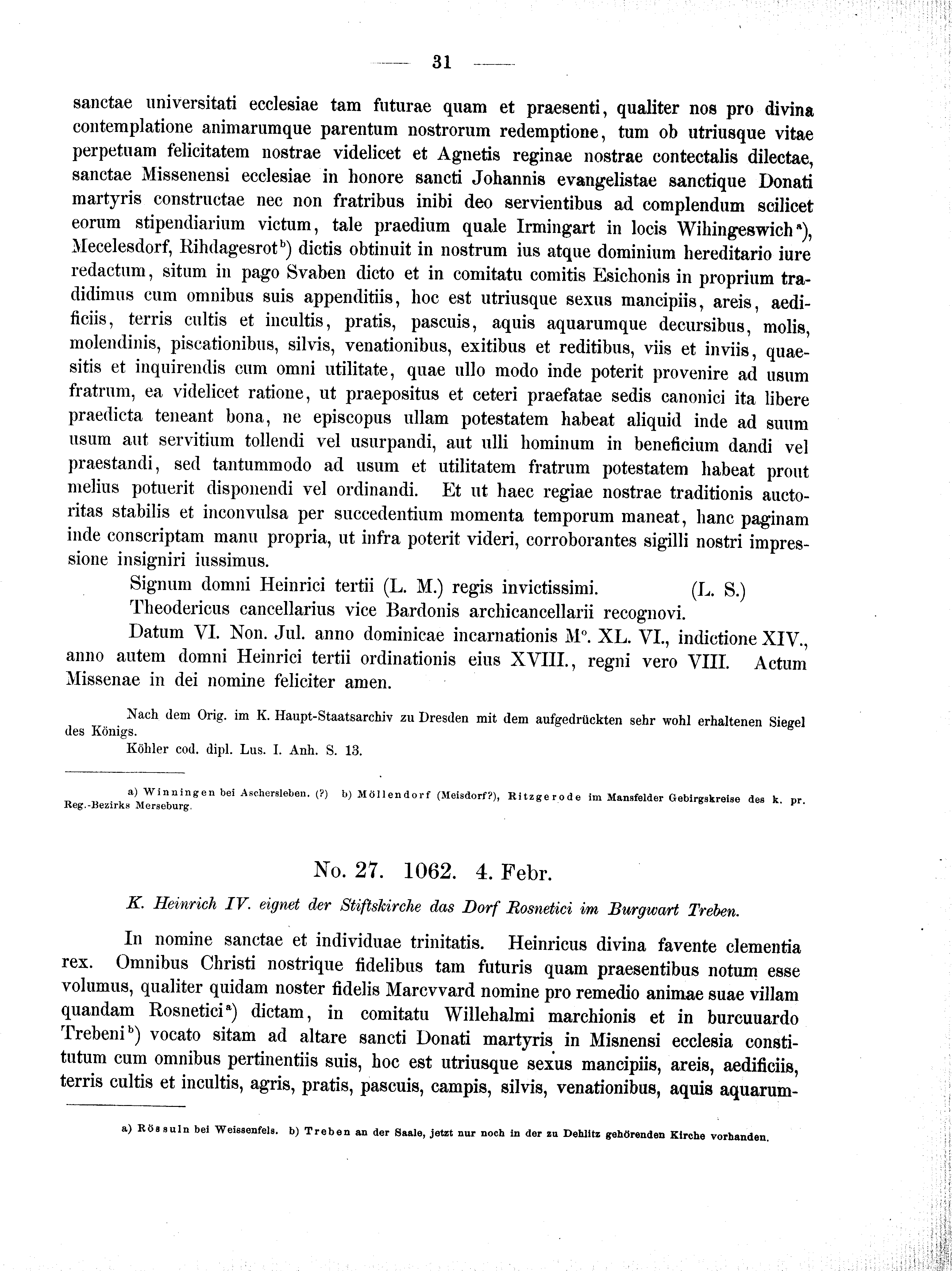 Historische Urkunde Seite 31 aus Band cds2_01