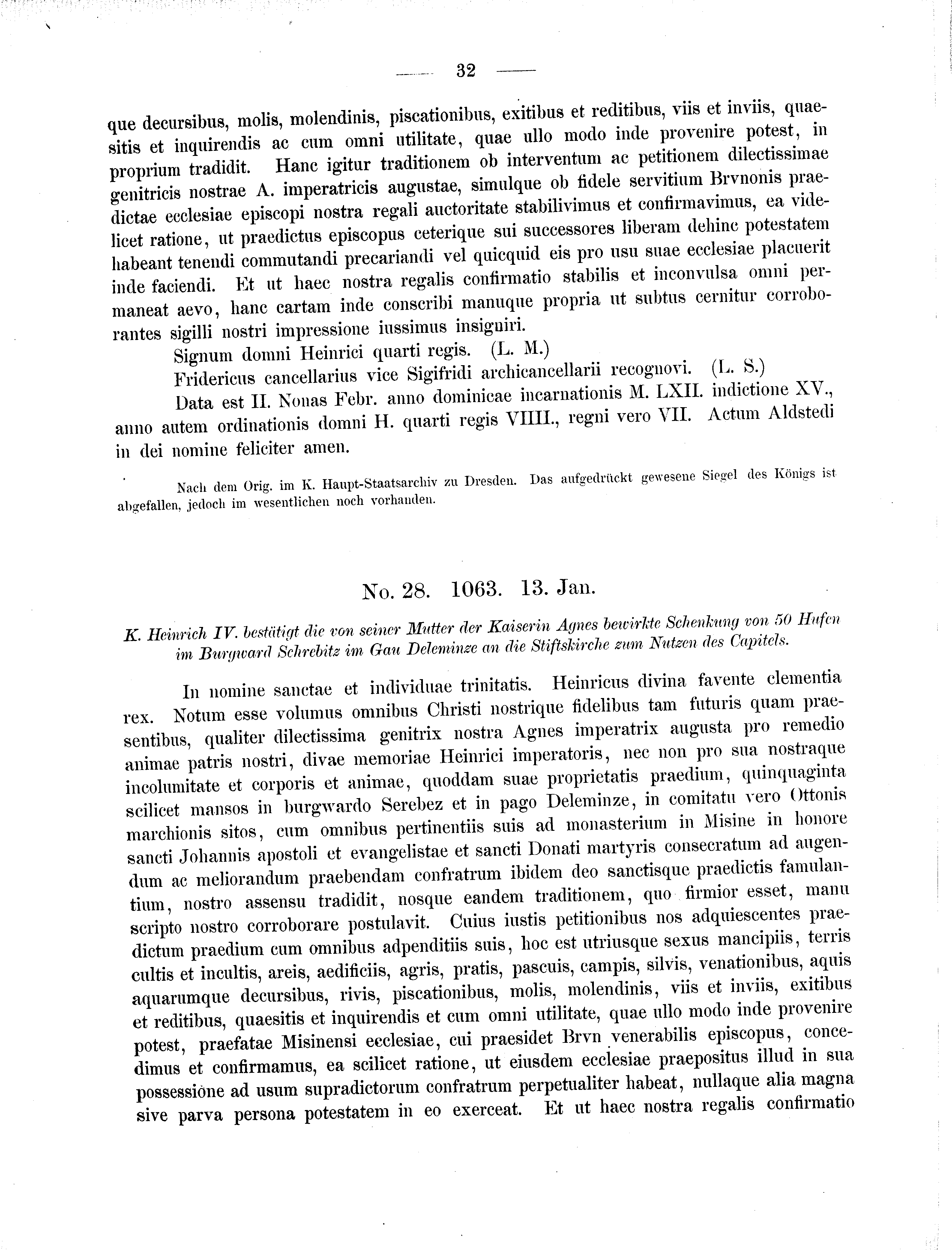 Historische Urkunde Seite 32 aus Band cds2_01