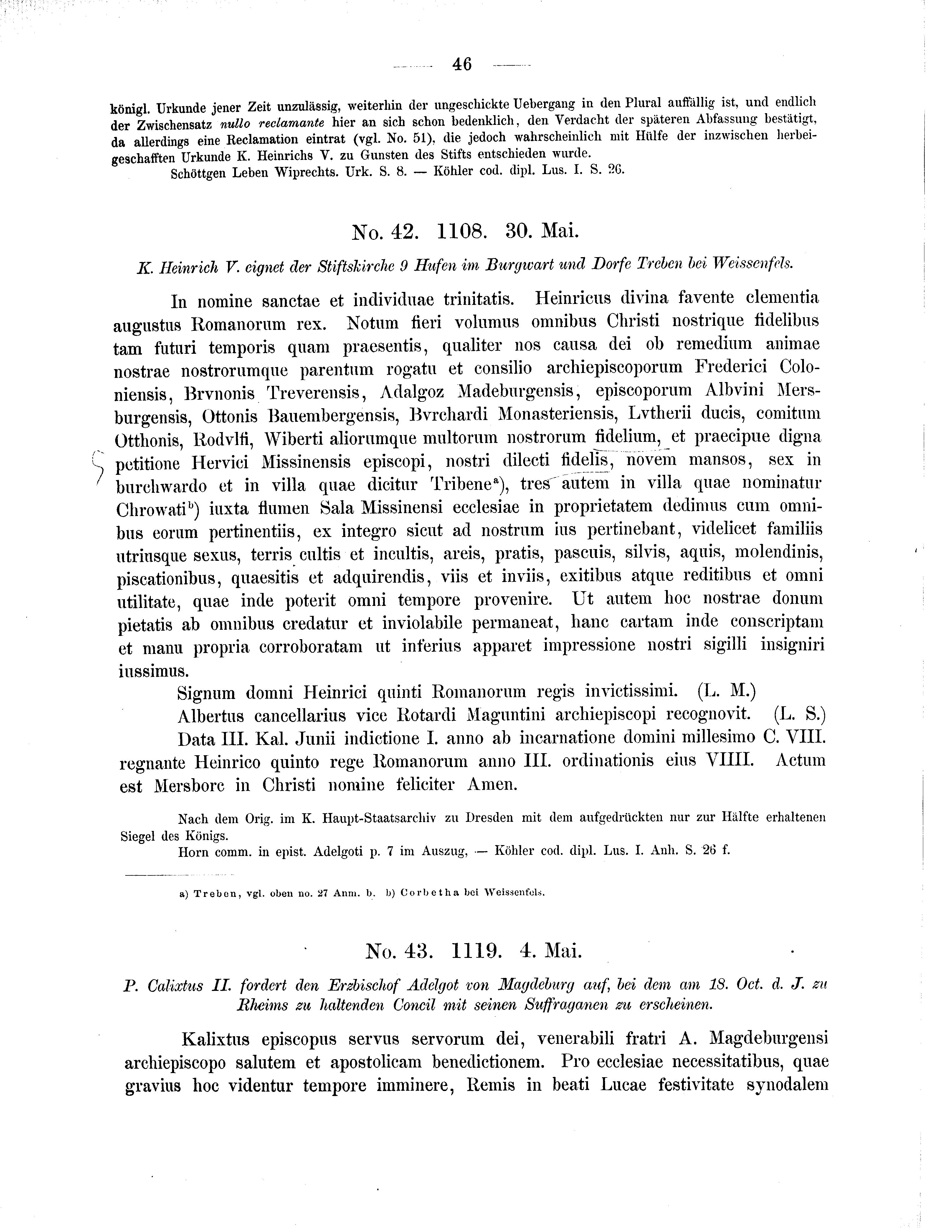 Historische Urkunde Seite 46 aus Band cds2_01