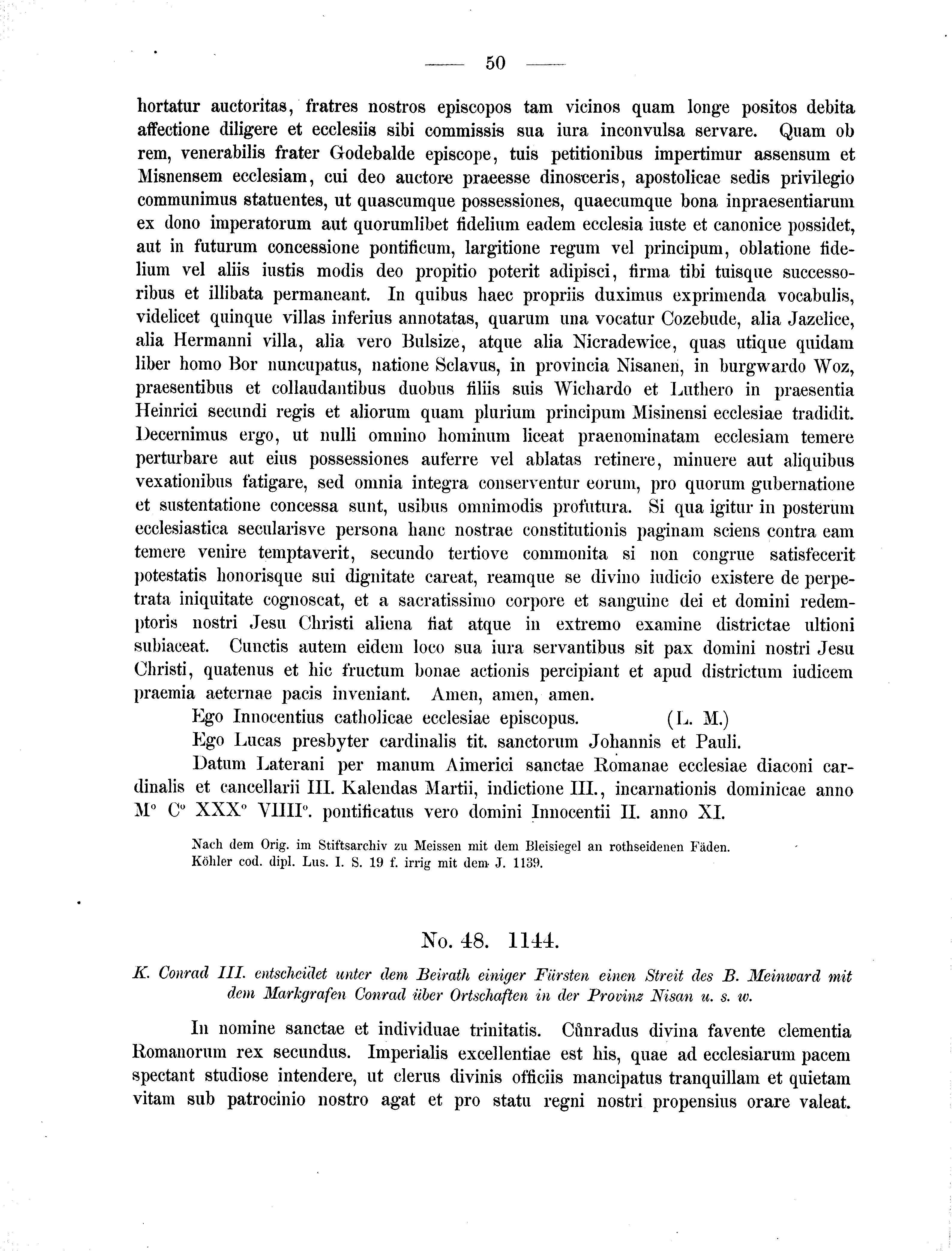 Historische Urkunde Seite 50 aus Band cds2_01