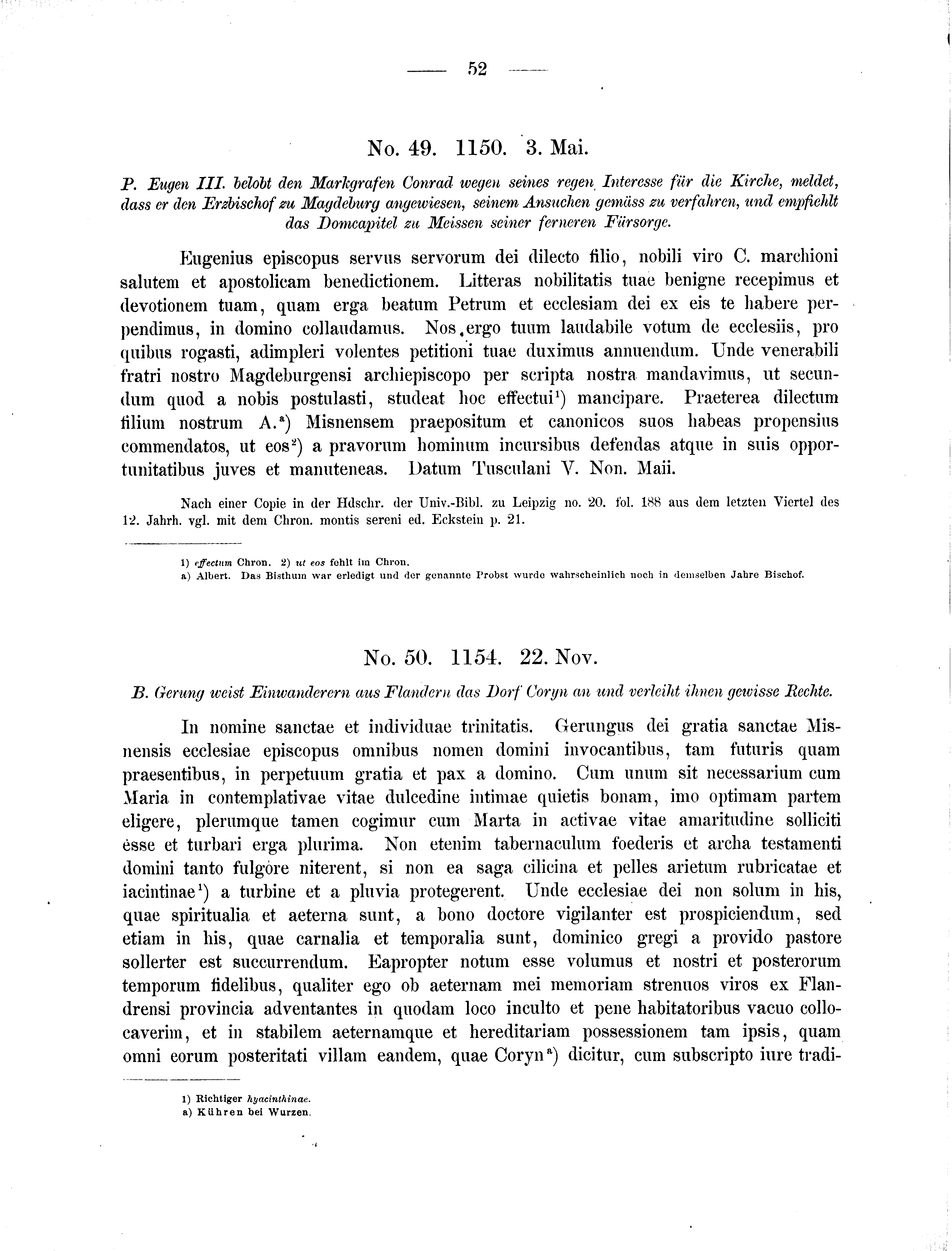 Historische Urkunde Seite 52 aus Band cds2_01