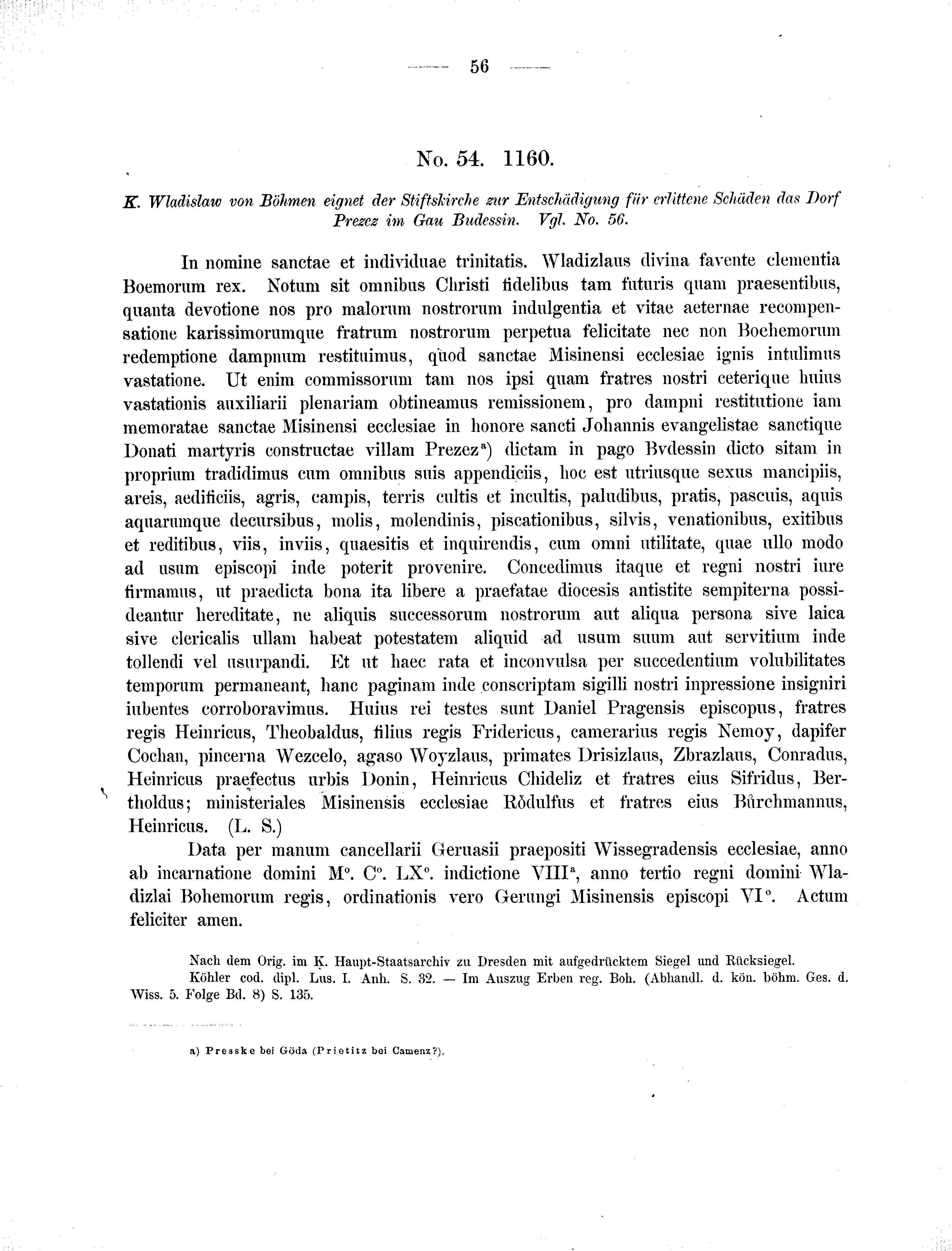Historische Urkunde Seite 56 aus Band cds2_01