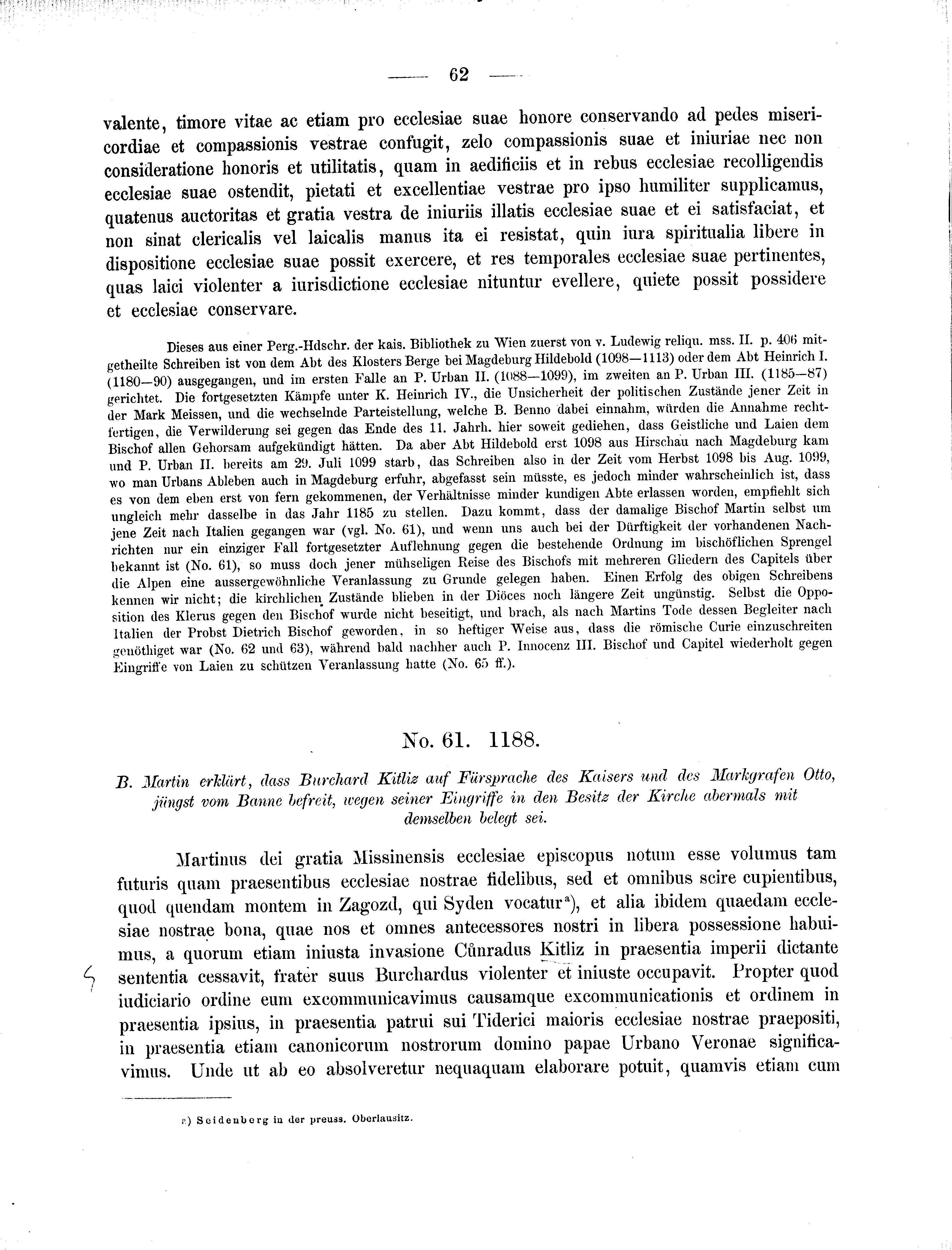 Historische Urkunde Seite 62 aus Band cds2_01