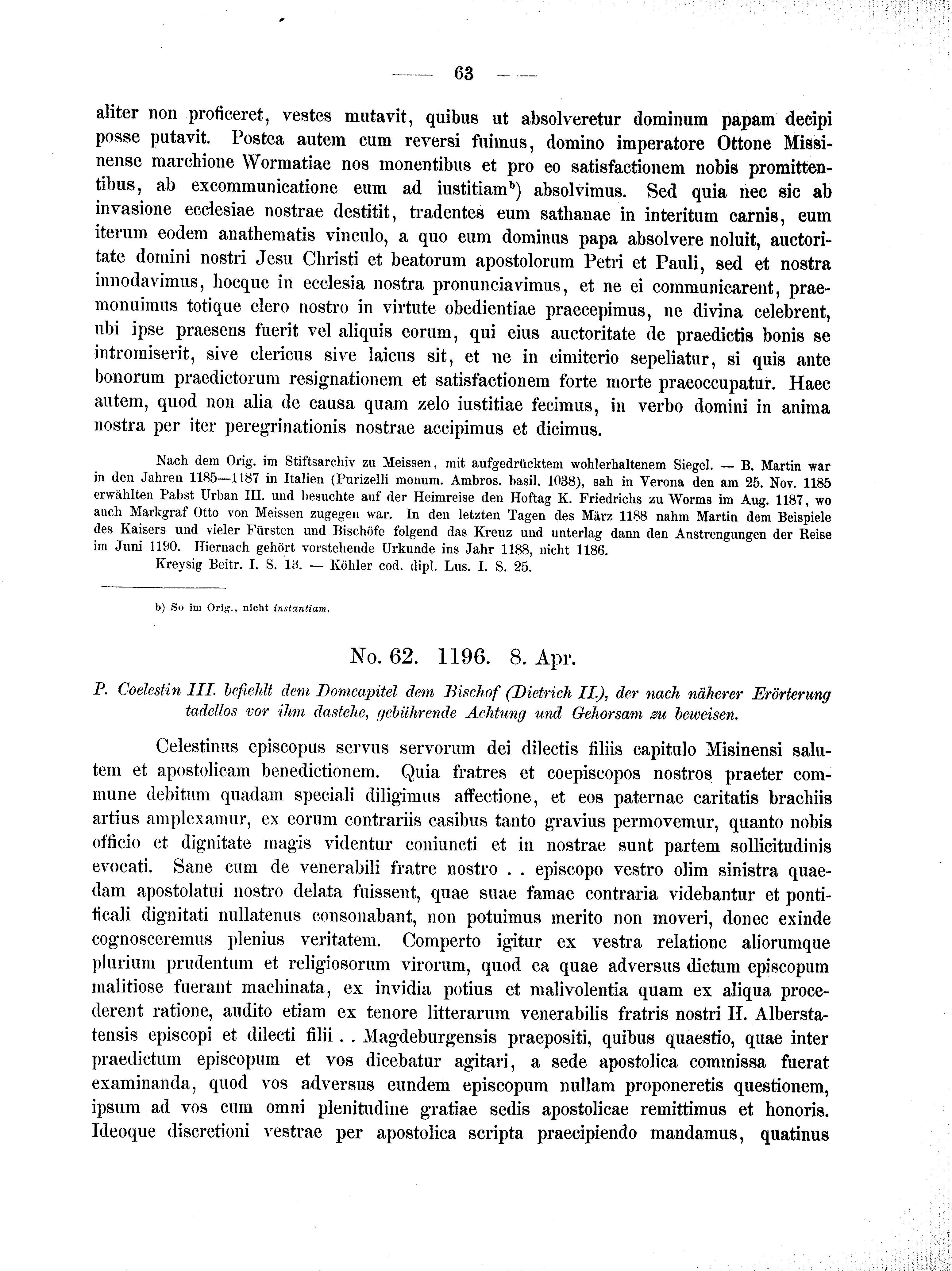 Historische Urkunde Seite 63 aus Band cds2_01