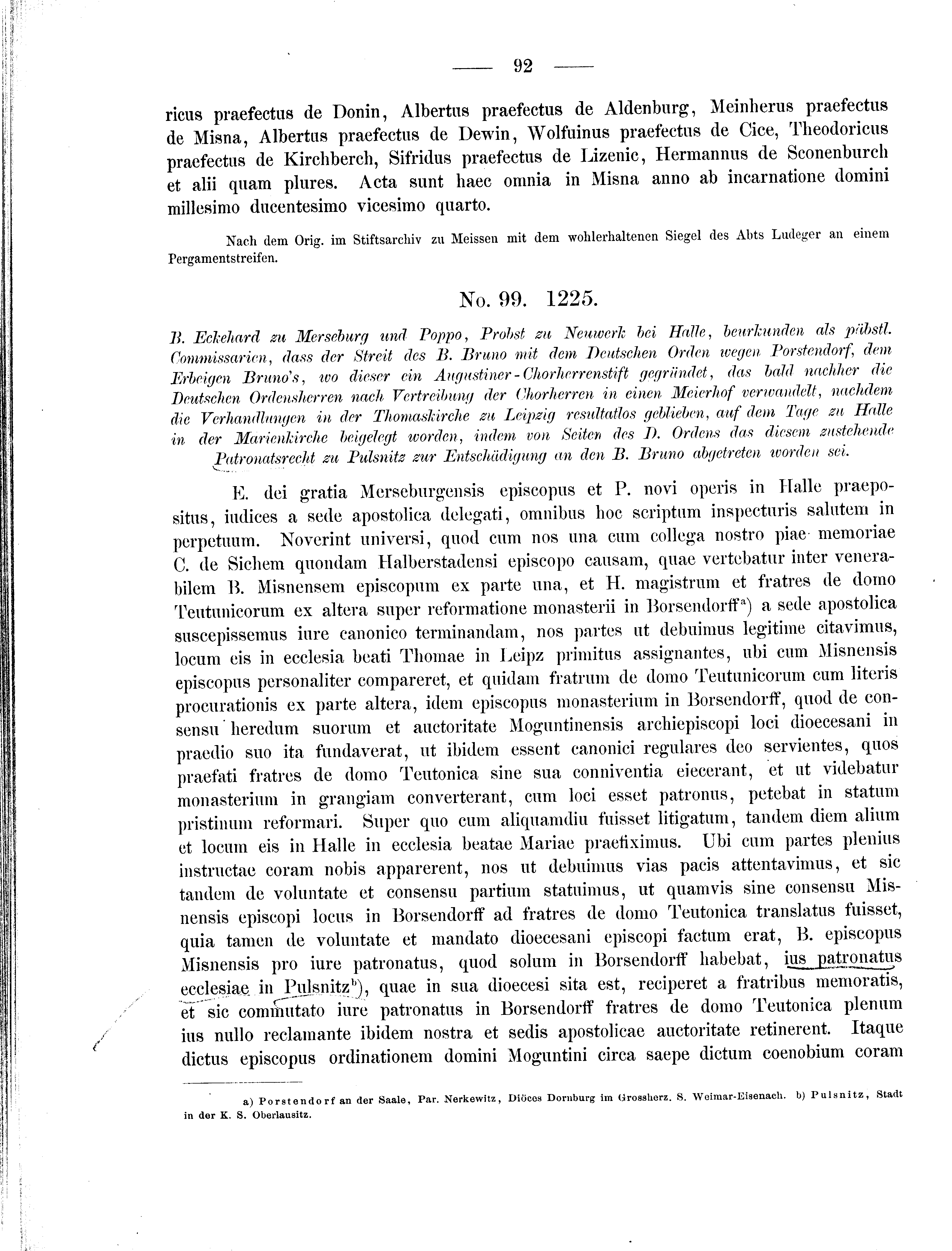 Historische Urkunde Seite 92 aus Band cds2_01