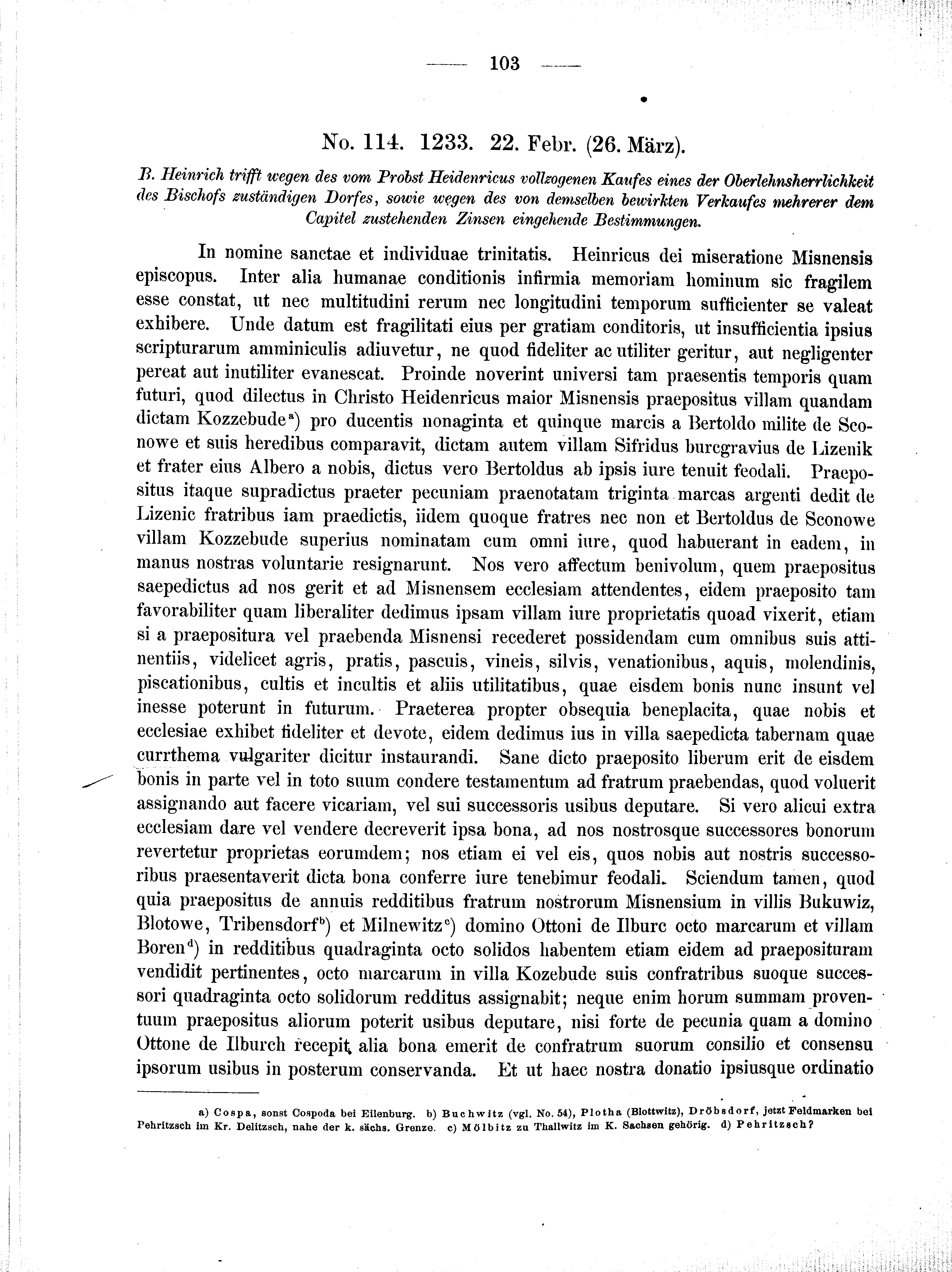 Historische Urkunde Seite 103 aus Band cds2_01