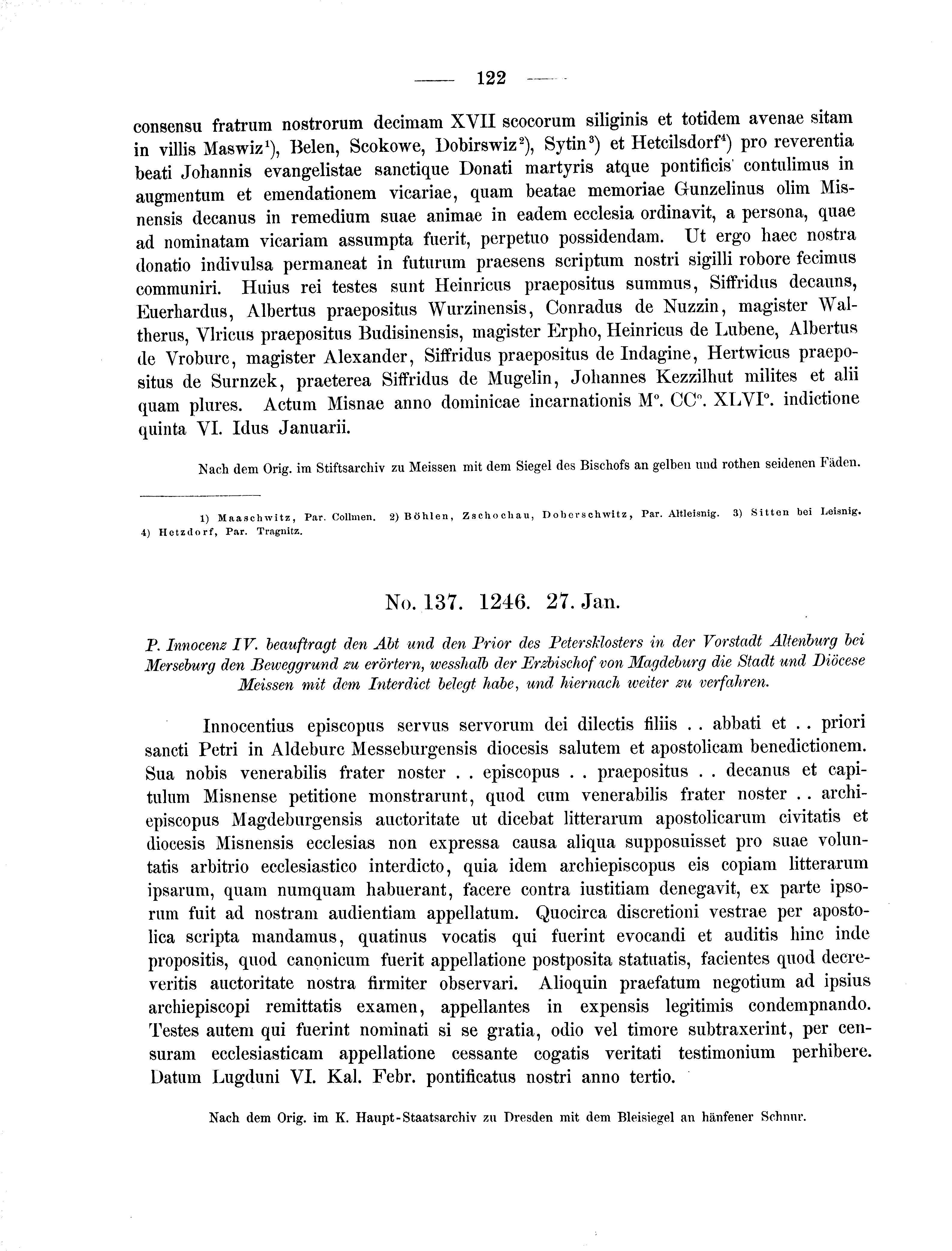 Historische Urkunde Seite 122 aus Band cds2_01