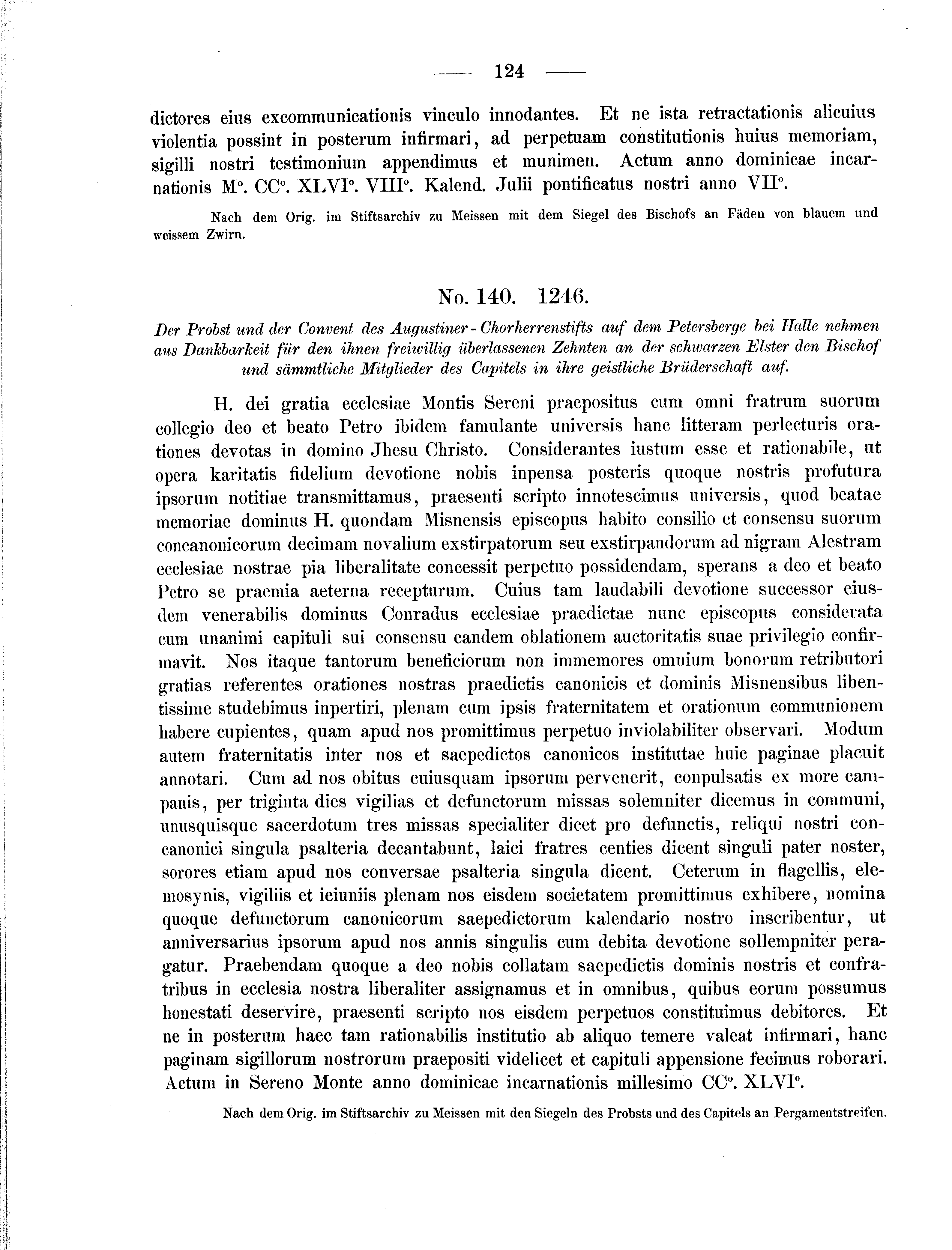 Historische Urkunde Seite 124 aus Band cds2_01