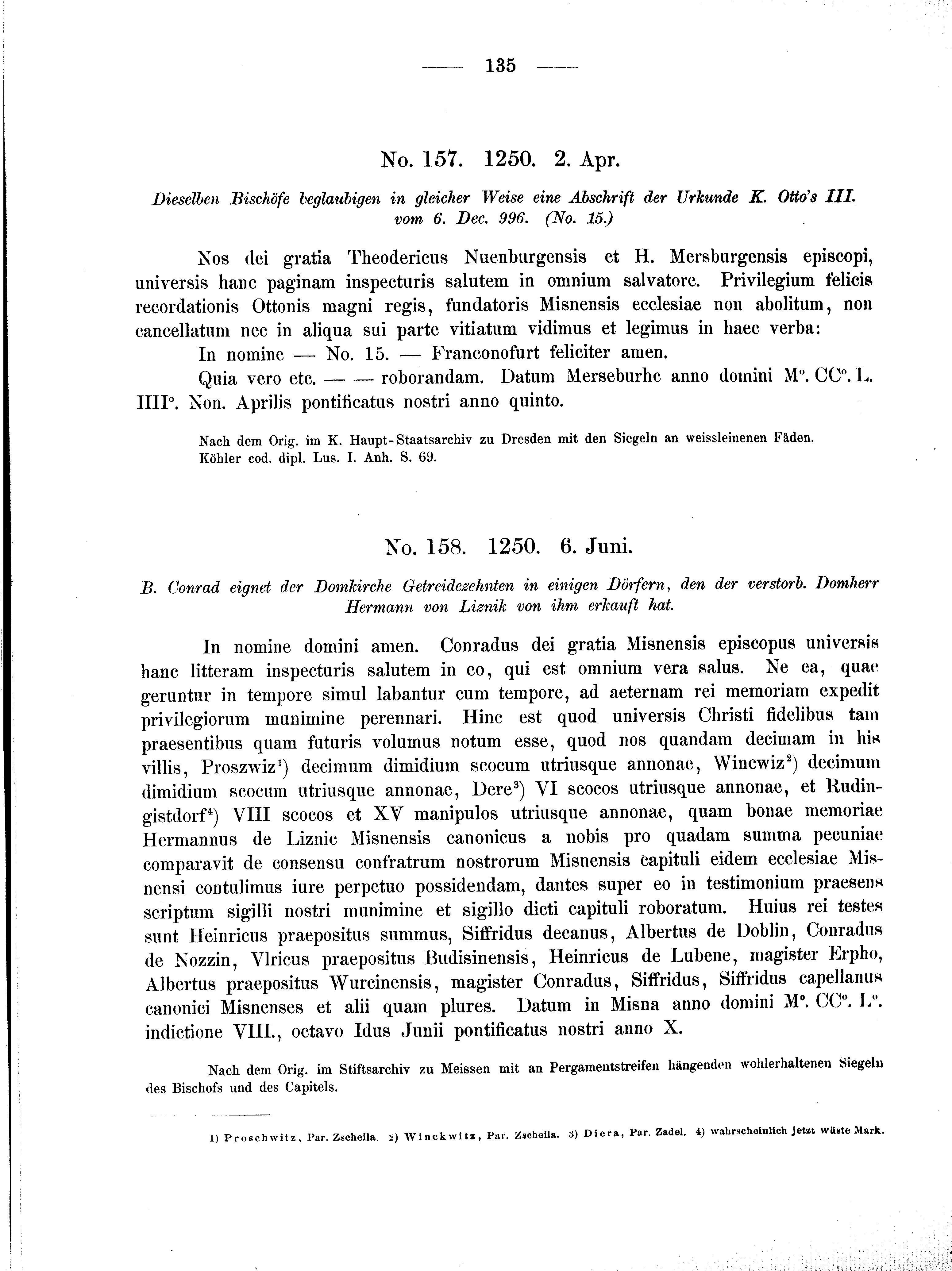 Historische Urkunde Seite 135 aus Band cds2_01