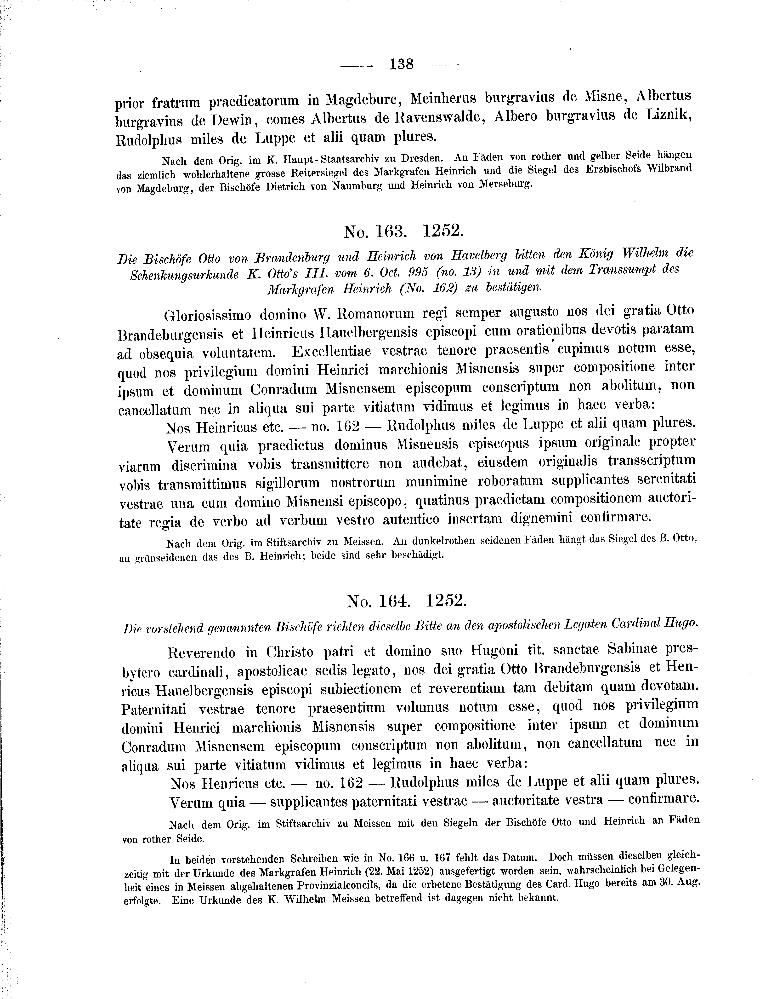 Historische Urkunde Seite 138 aus Band cds2_01