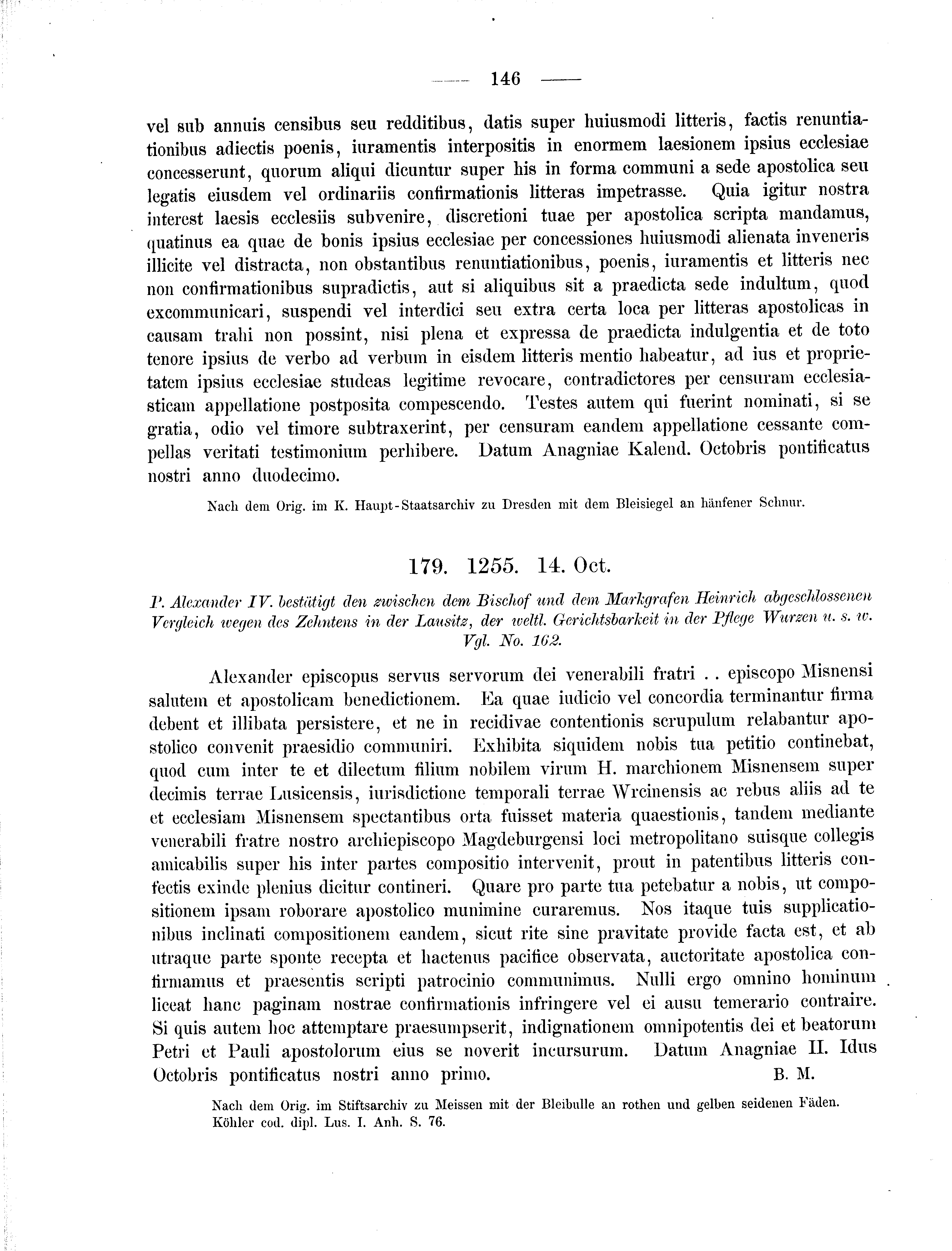 Historische Urkunde Seite 146 aus Band cds2_01